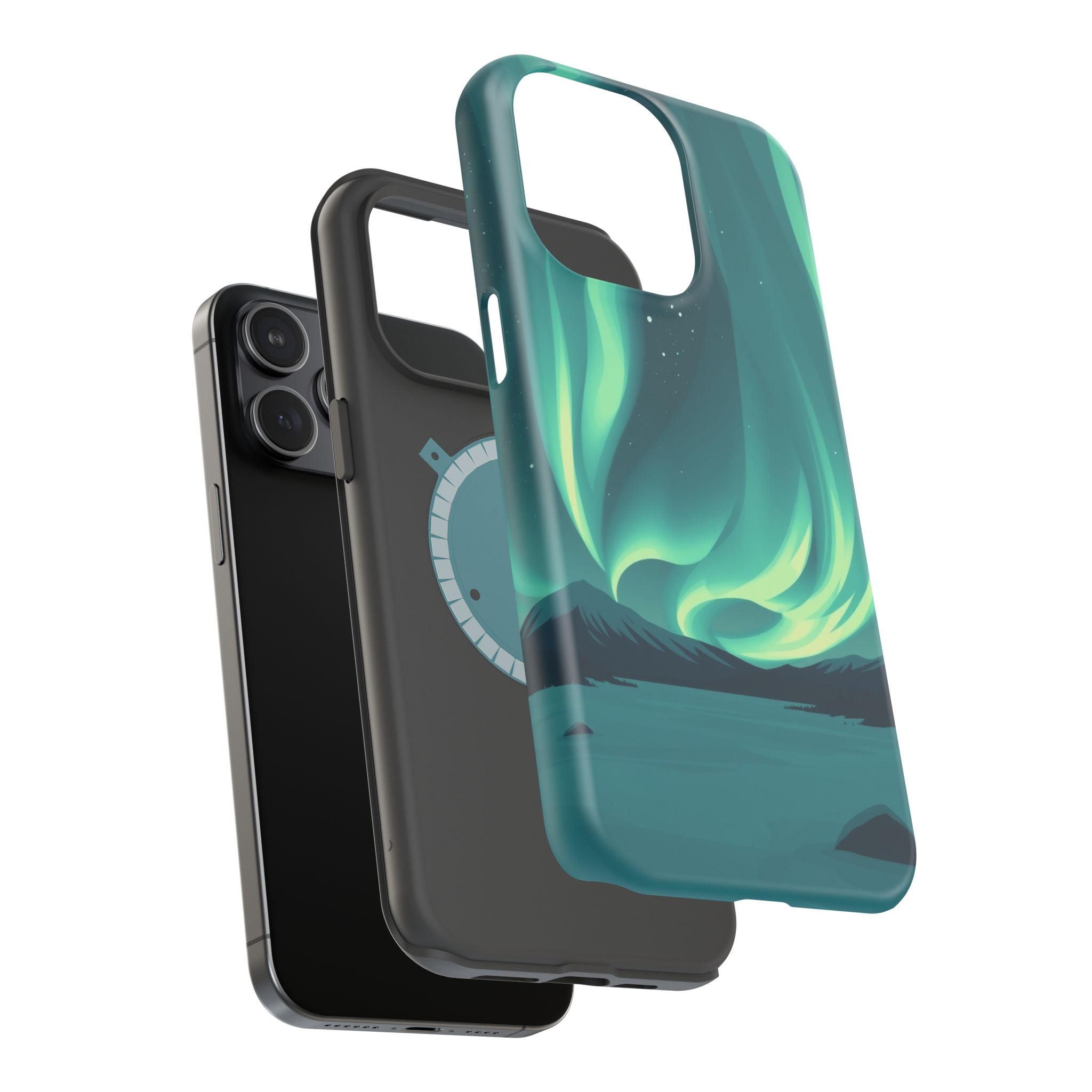 iPhone Northern Lights Abstract Geometric Slim iPhone Everyday Designer · iPhone