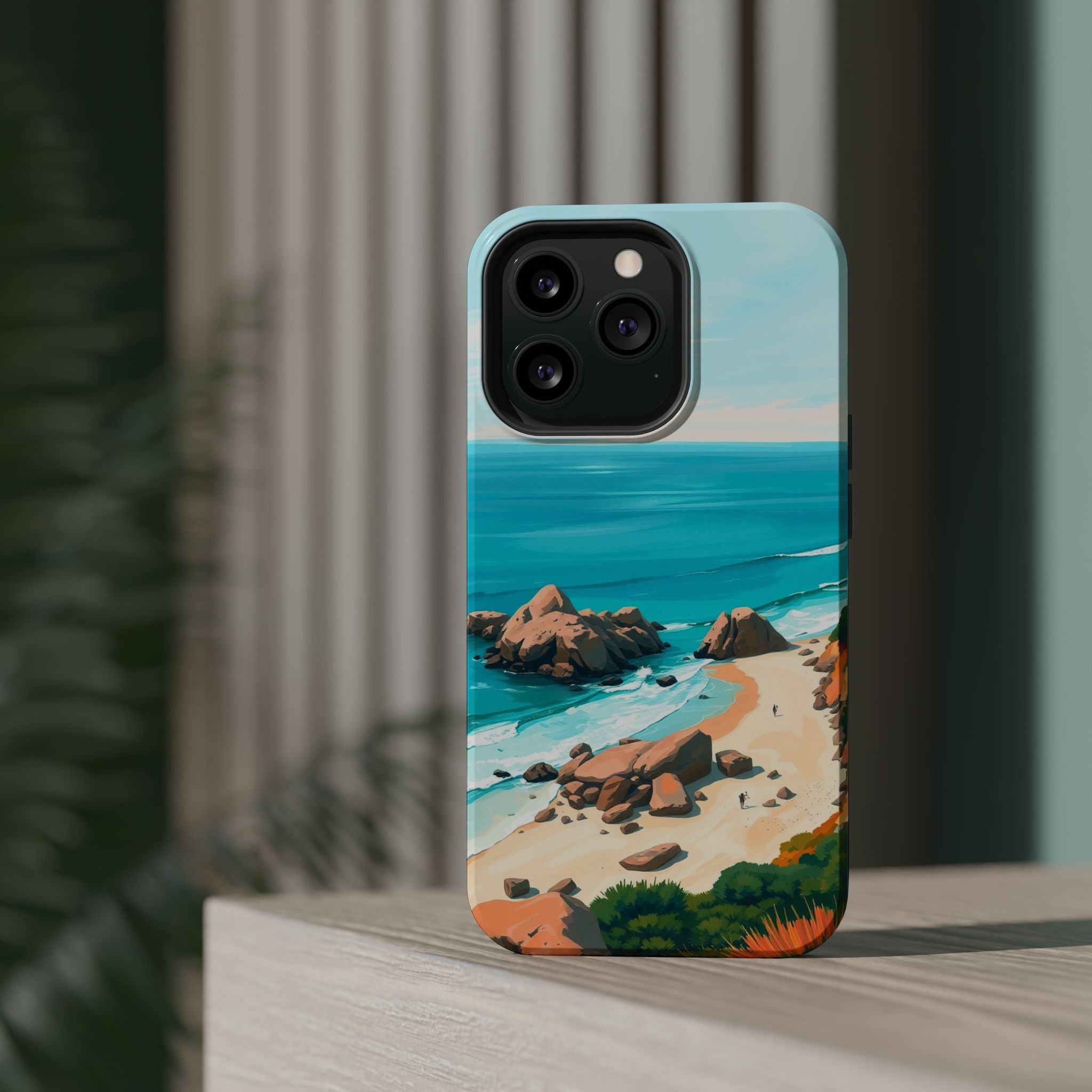 iPhone Pebble Beach Cinematic Art Bold Modern Everyday Snap Case · iPhone Case