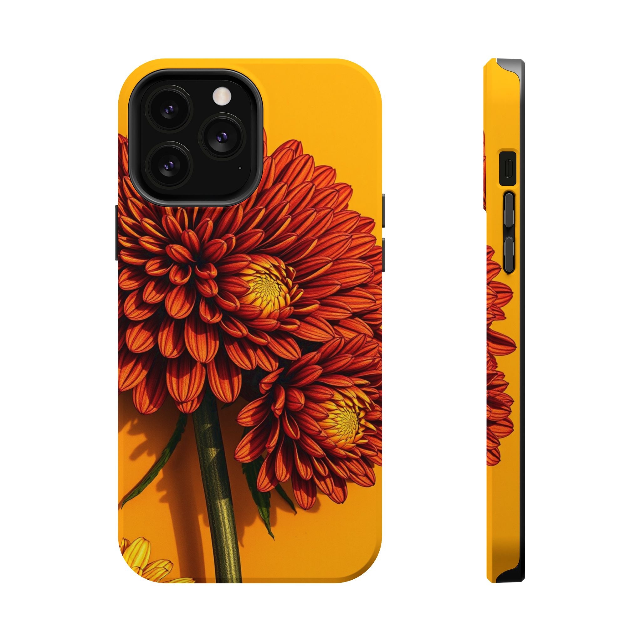 iPhone Mustard And Rust Ranunculus Stack Slim Everyday iPhone 14 · iPhone Case