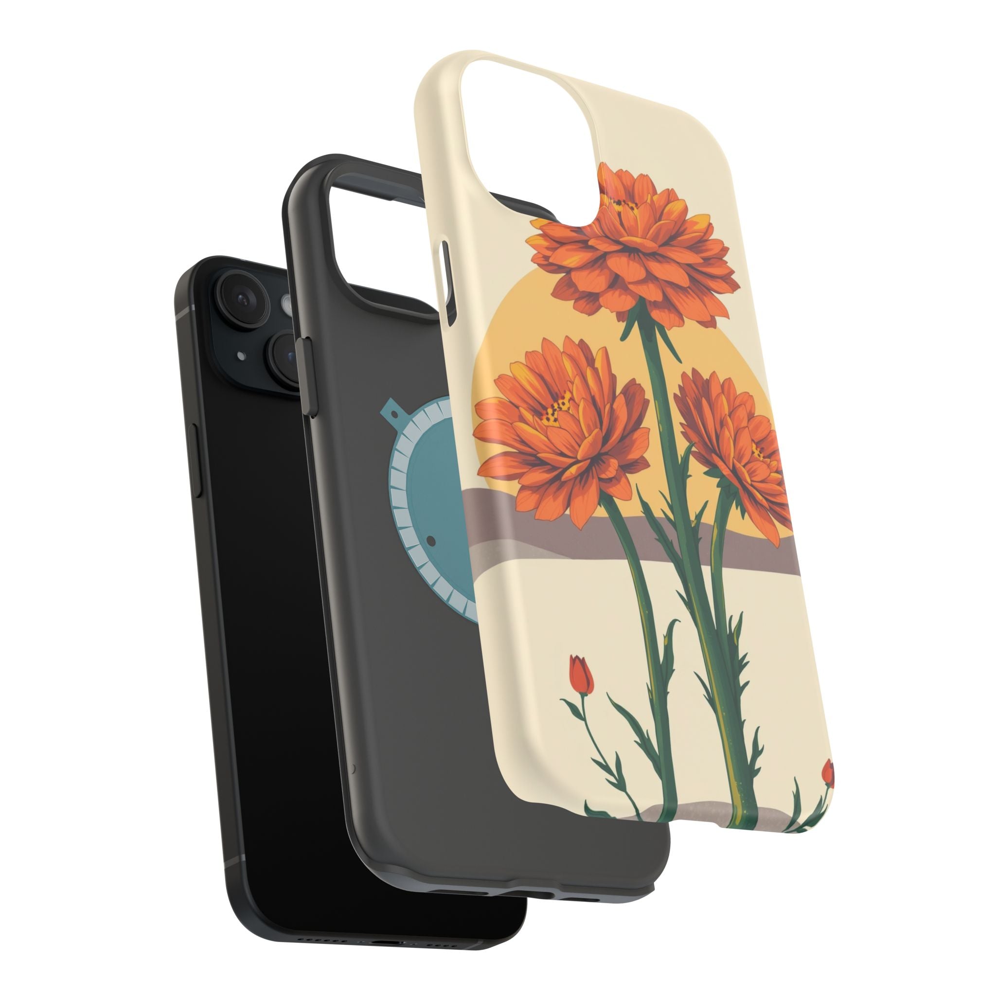 iPhone Ranunculus Stack Bold Art Bold Modern Everyday Snap Case · iPhone Case