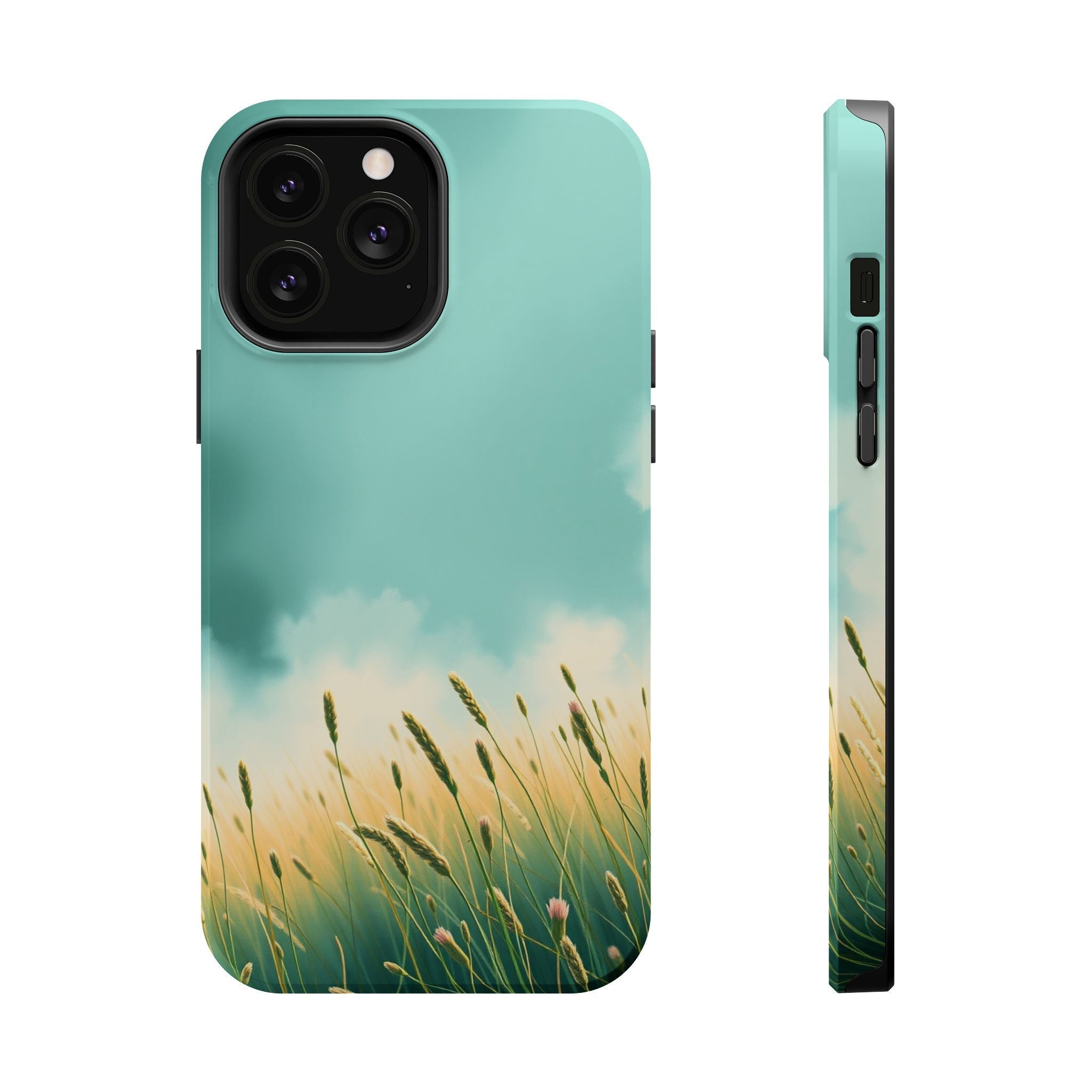 iPhone Mint And Blush Spring Meadow Slim Everyday Designer Case · iPhone Case