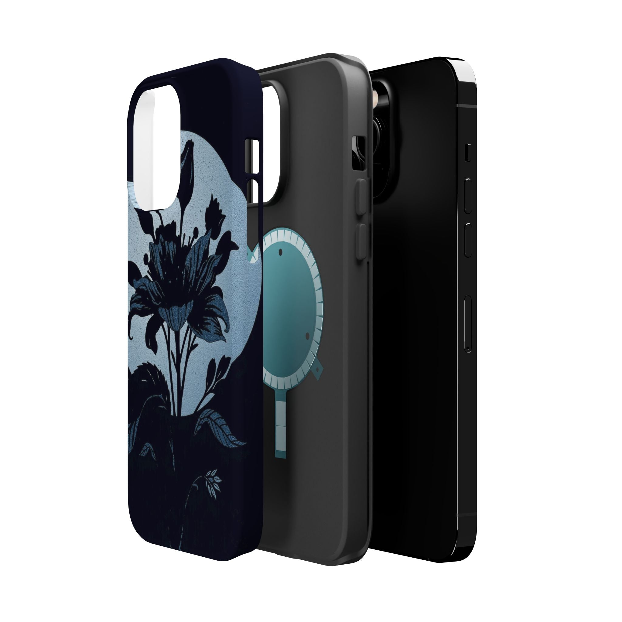 iPhone Radiant Floral Silhouette Design Slim Everyday Designer Case · iPhone Cas
