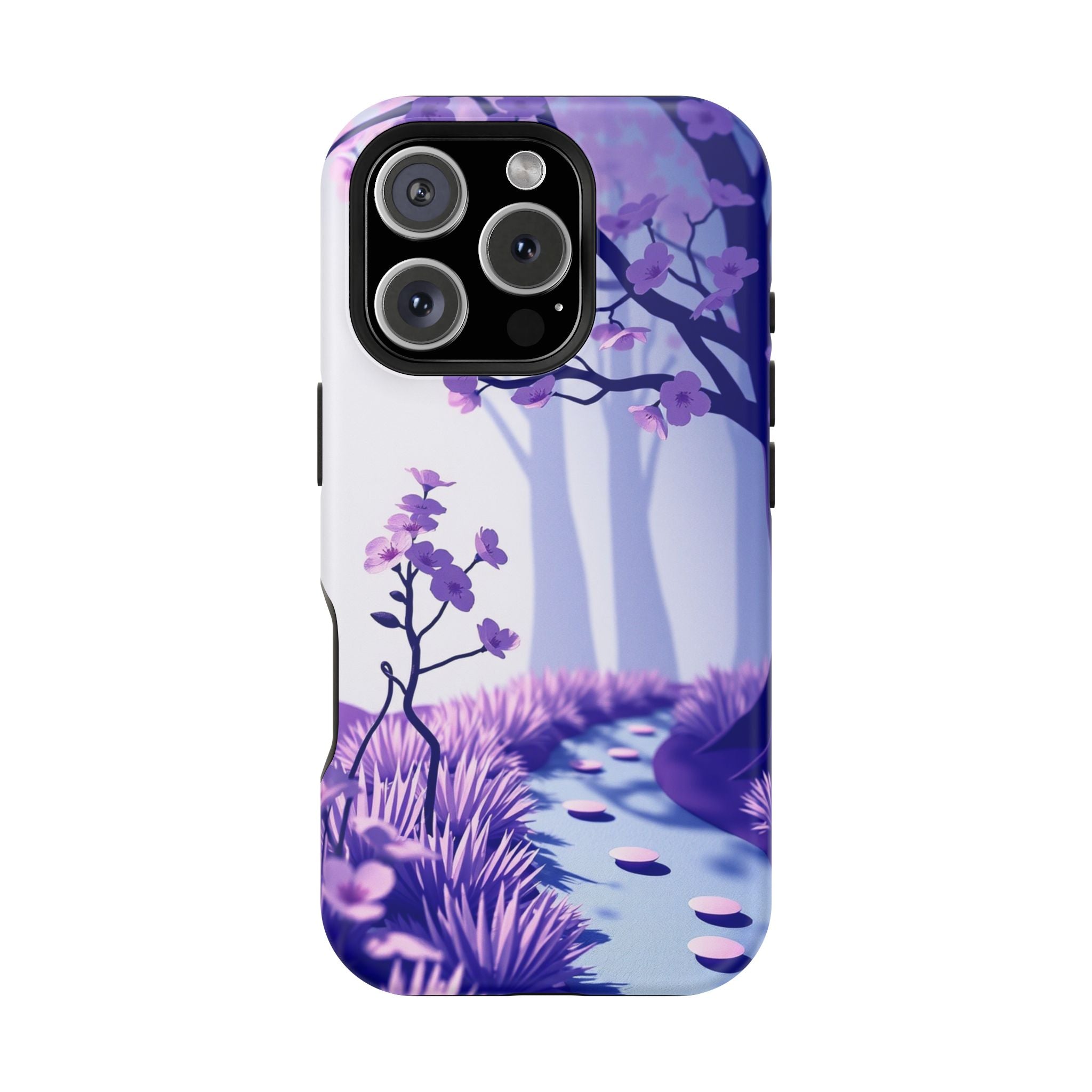 iPhone Blossom Trail Paper Cut Art Bold Modern Everyday Snap Case · iPhone Case