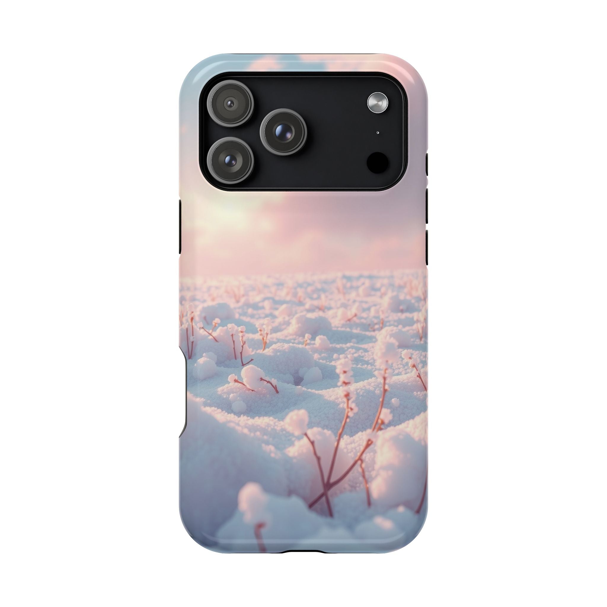 iPhone Snow Field Enchanted Art 13 Bold Modern Everyday Snap Case · iPhone Case