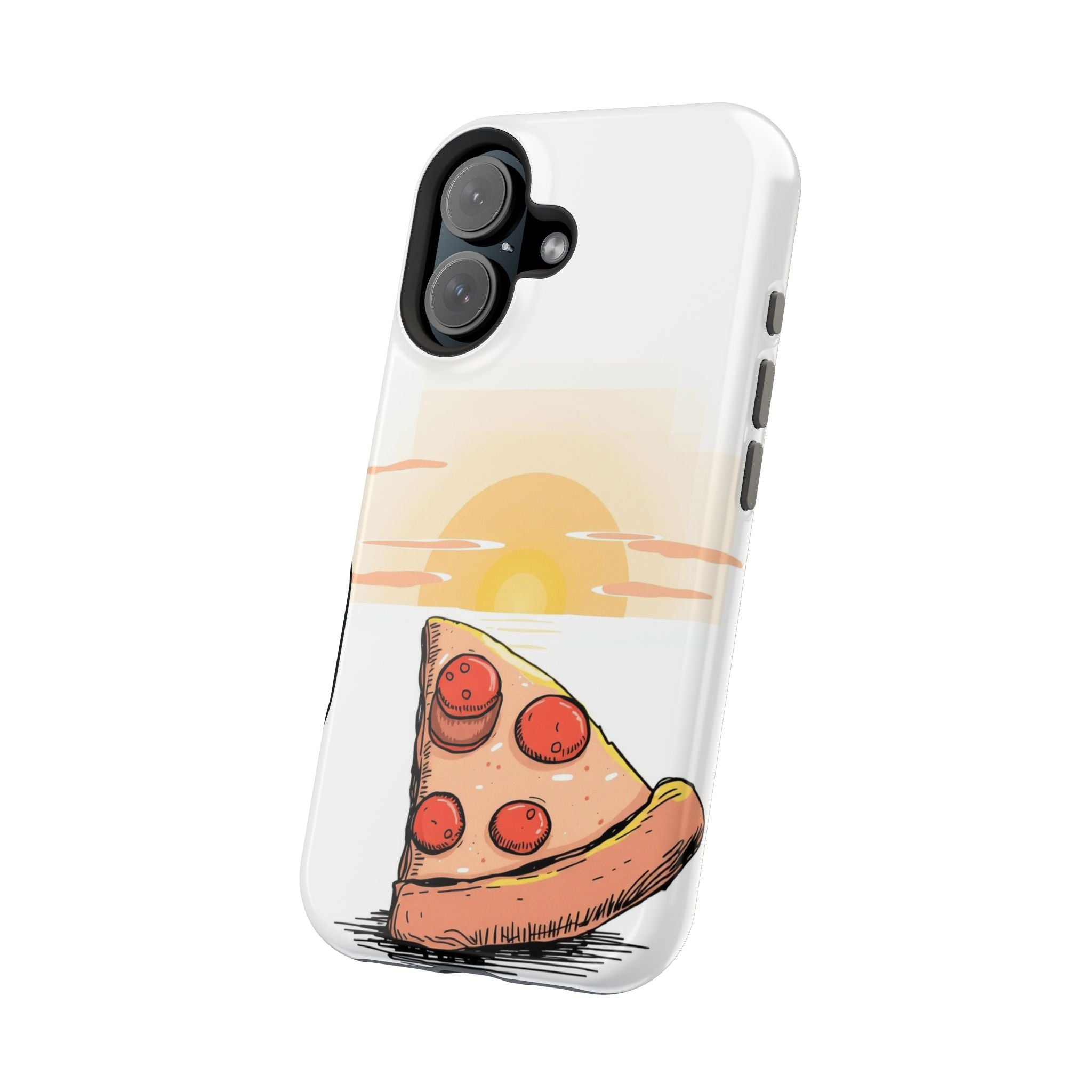 iPhone Earthy Pizza Slice Sunset Design Slim Everyday Designer Case · iPhone Cas
