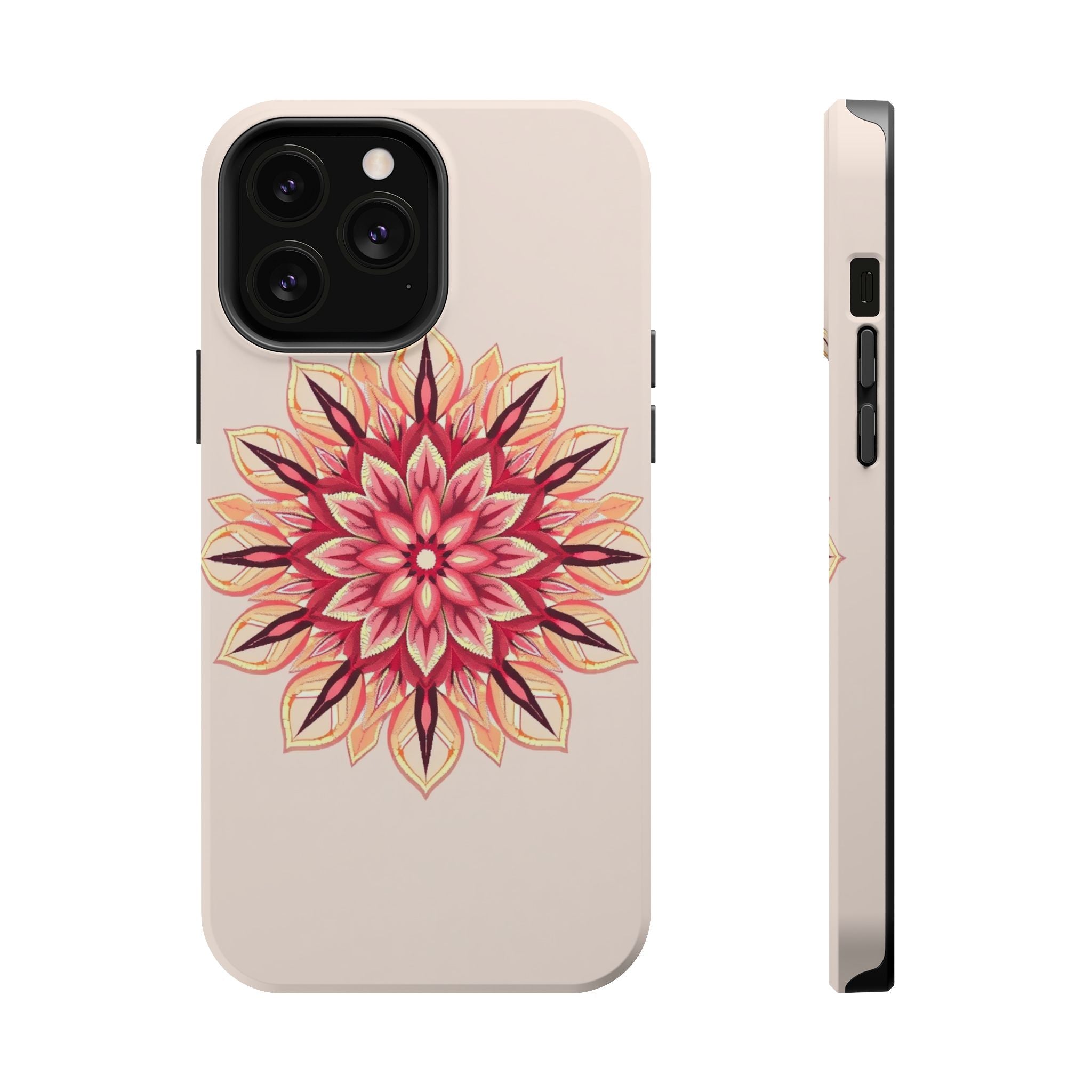iPhone Floral Mandala Pixel Art -Bit Slim Everyday Designer Case · iPhone Case