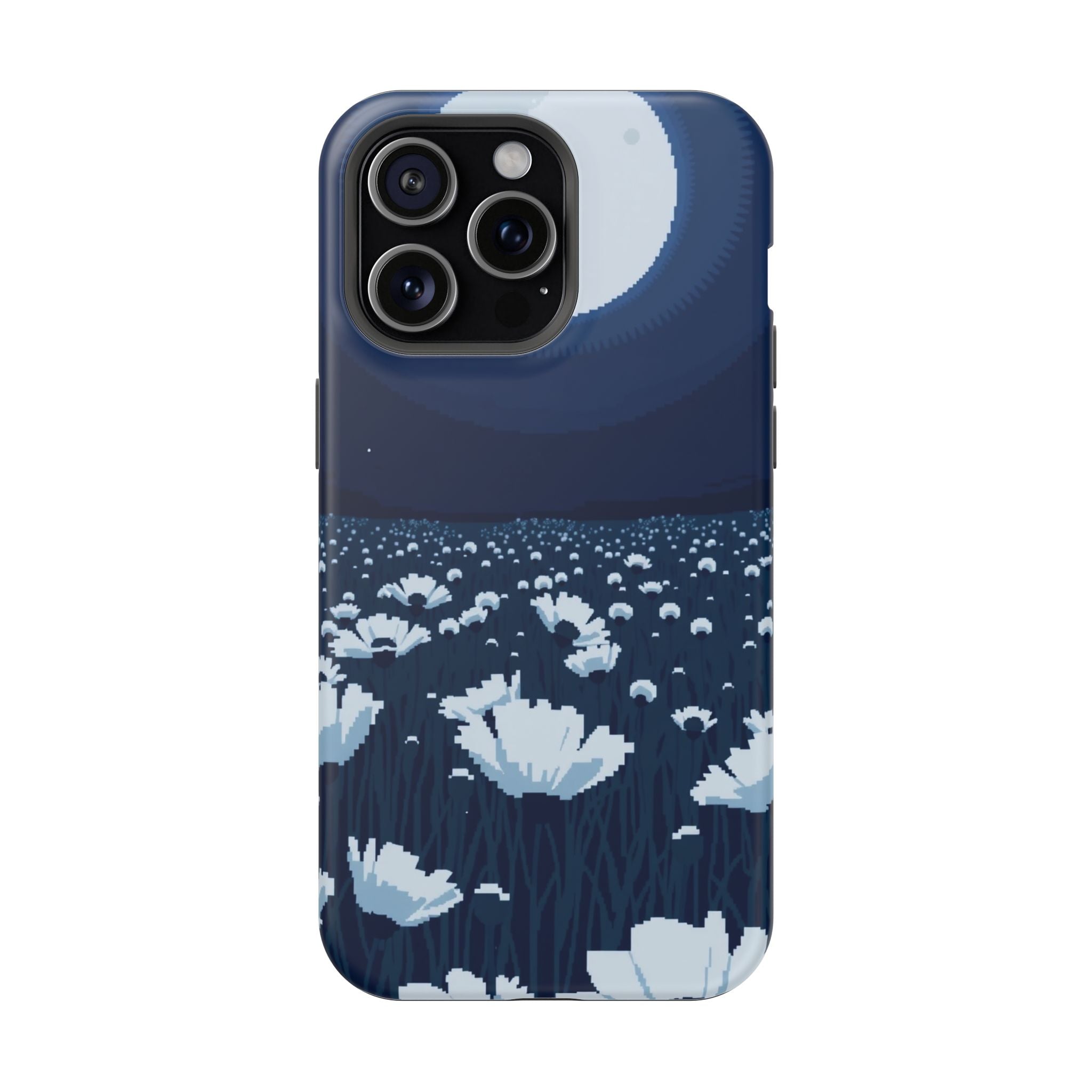 iPhone Poppy Field Pixel Art -Bit Bold Modern Everyday Snap Case · iPhone Case