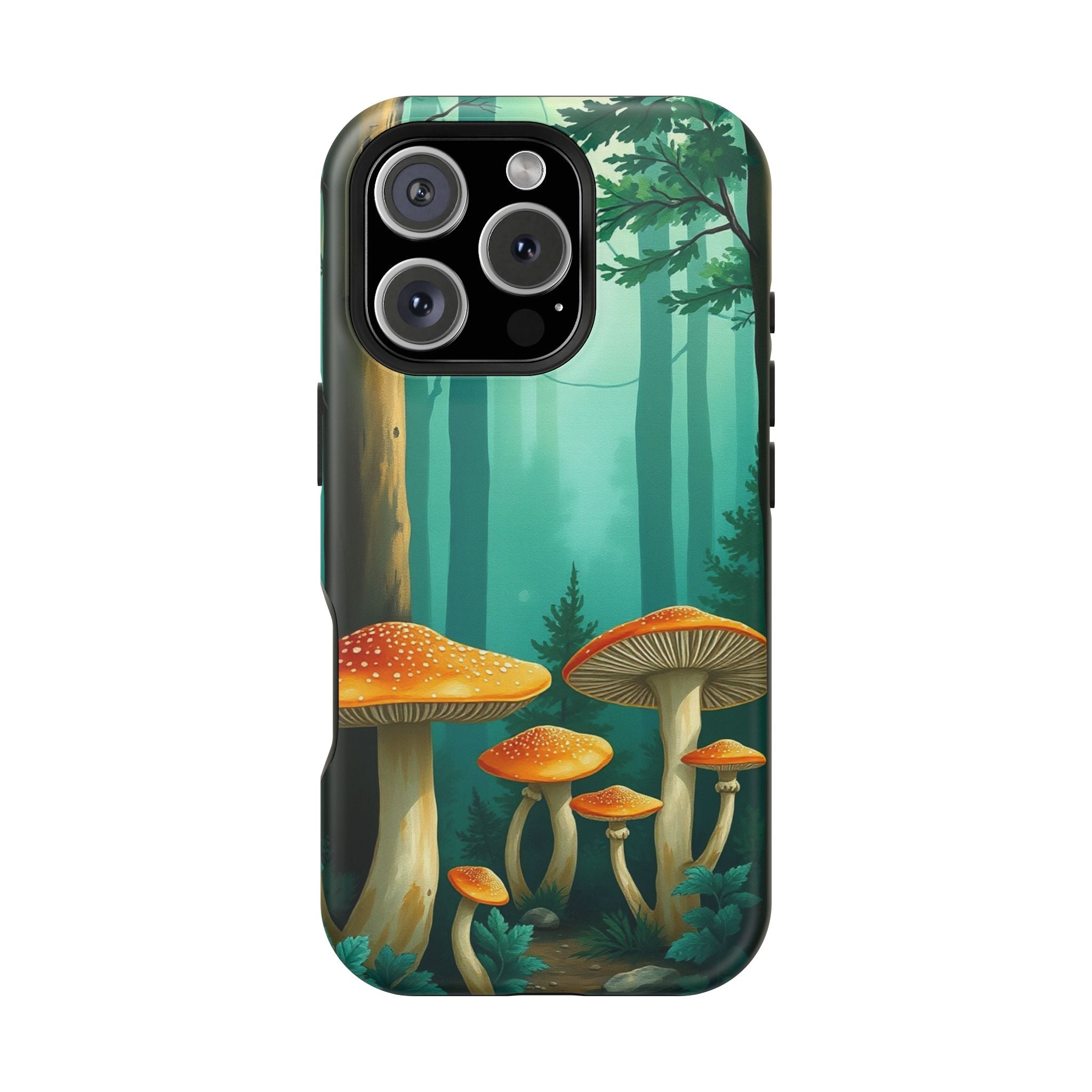 iPhone Mushroom Forest Oil Painting Impressionist iPhone Clean Minimal · iPhone