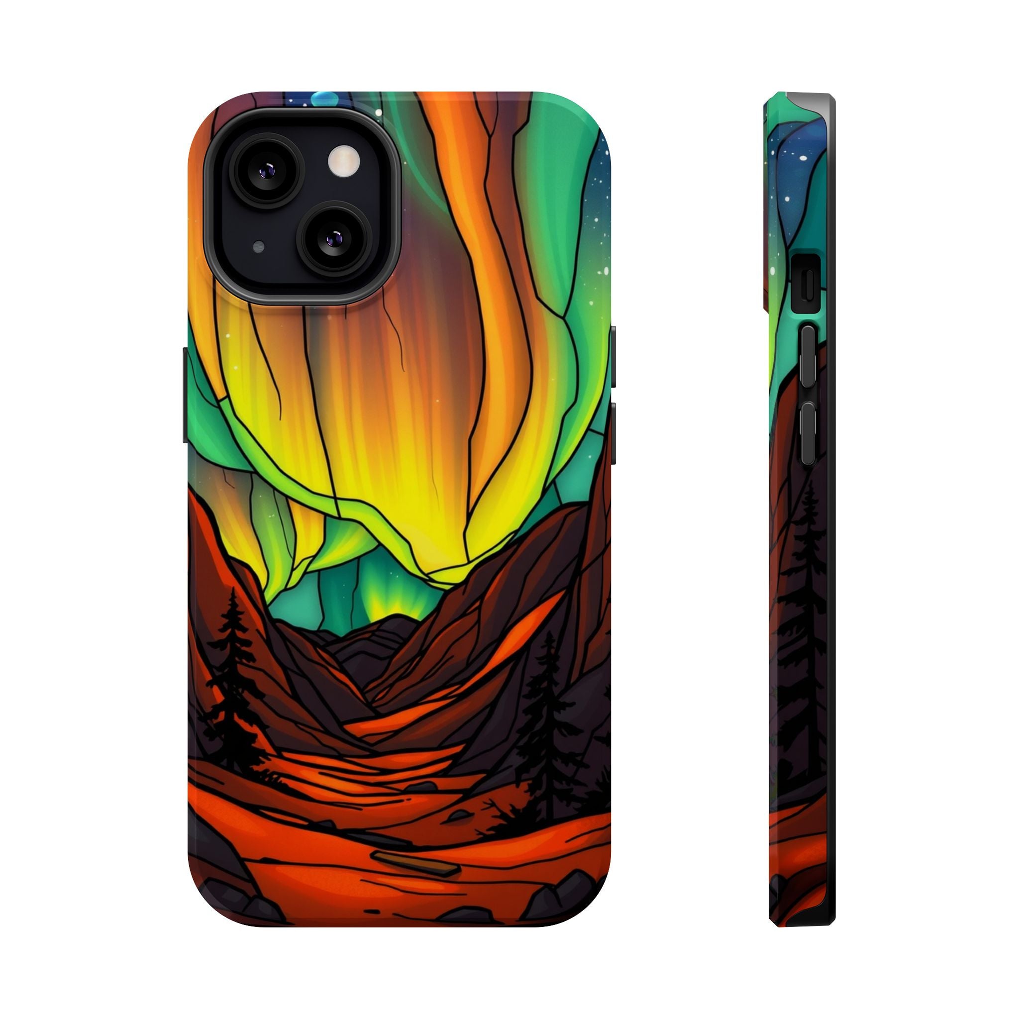 iPhone Vibrant Northern Lights Design Slim Everyday Designer Case · iPhone Case
