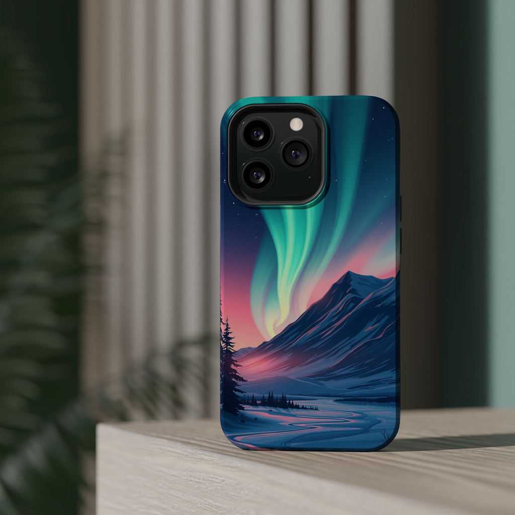 iPhone Mint And Blush Northern Lights Slim Everyday iPhone 18 Designer · iPhone