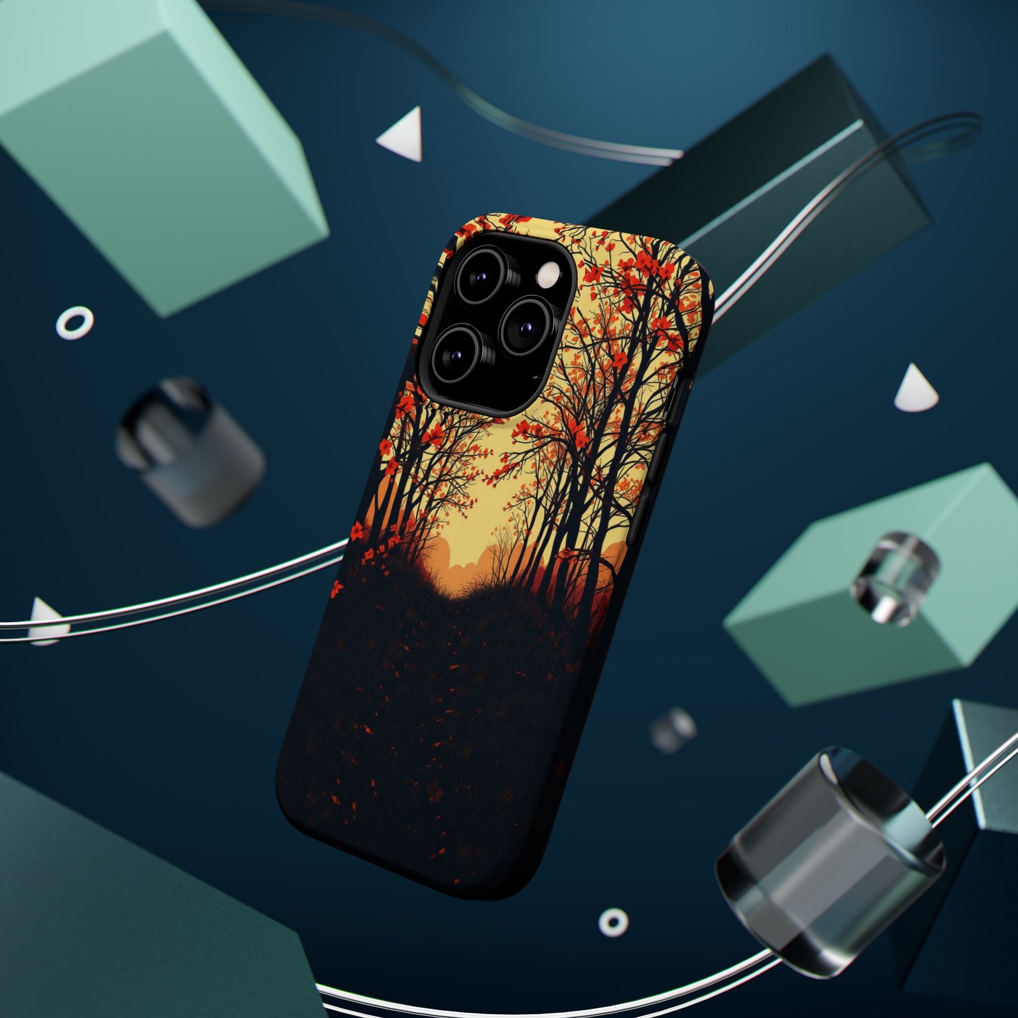 iPhone Dreamy Blossom Trail Design Bold Modern Everyday Snap Case · iPhone Case