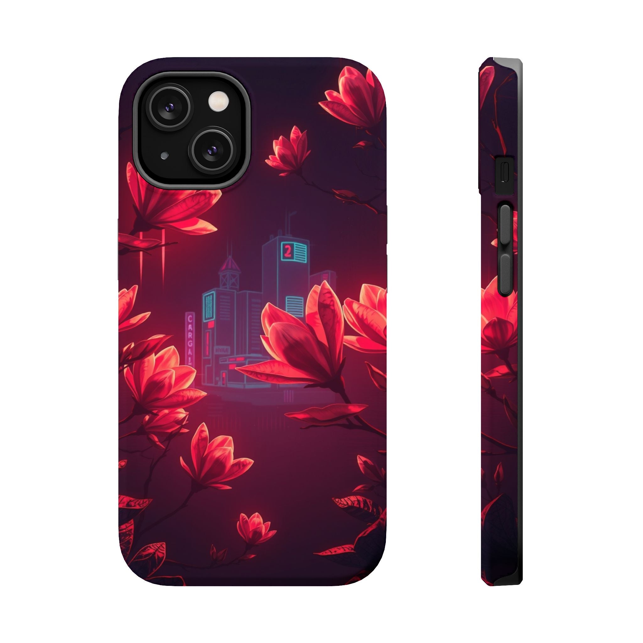 iPhone Charcoal And Copper Magnolia Dream Slim iPhone Everyday Designer · iPhone