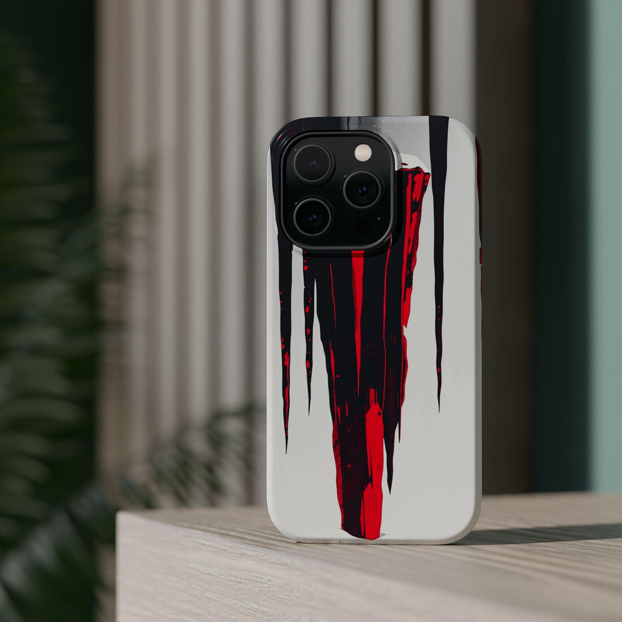 iPhone Black And Crimson Icicle Formation Slim iPhone 15 Everyday · iPhone Case