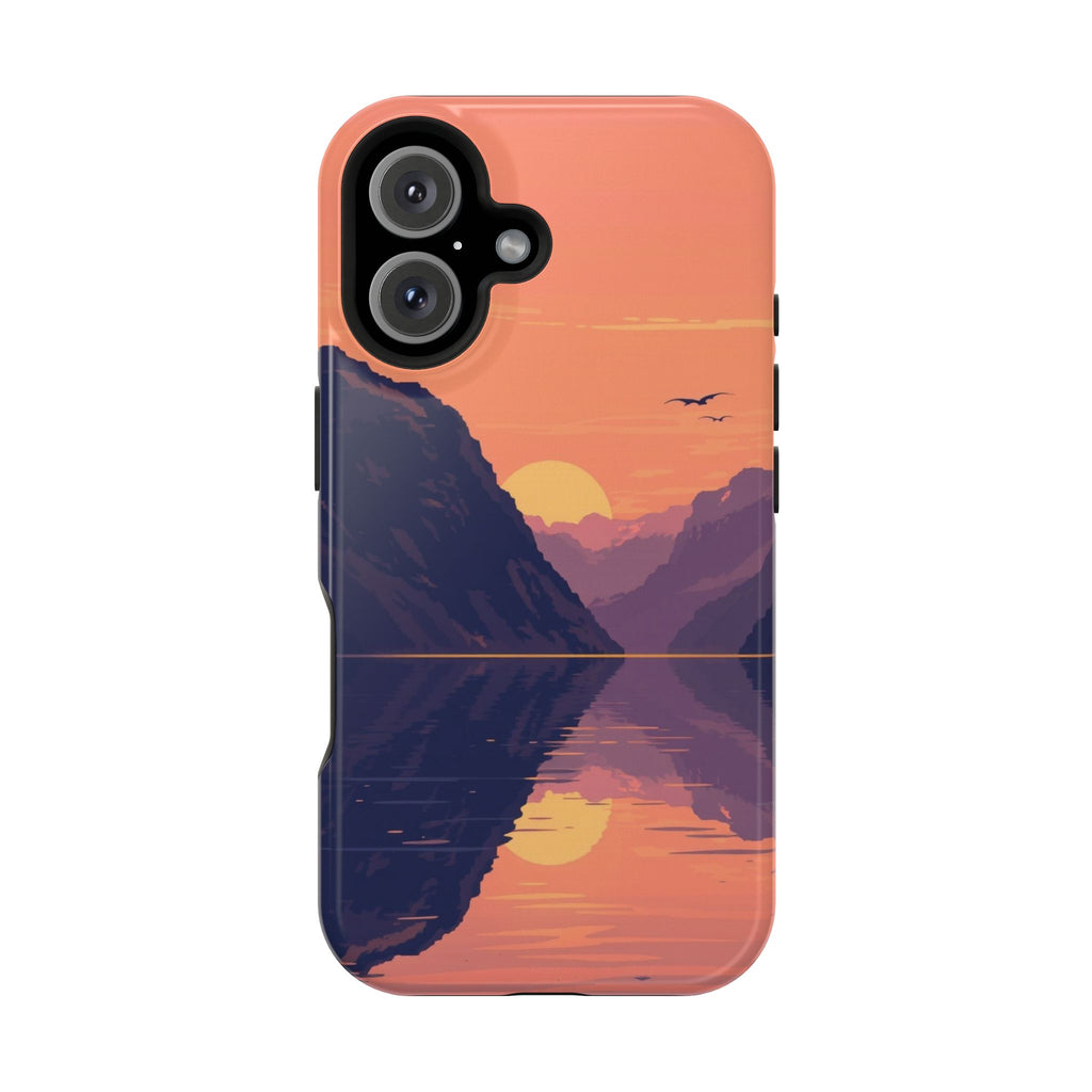 iPhone Radiant Fjord Reflection Design Slim Everyday Designer Case · iPhone Case