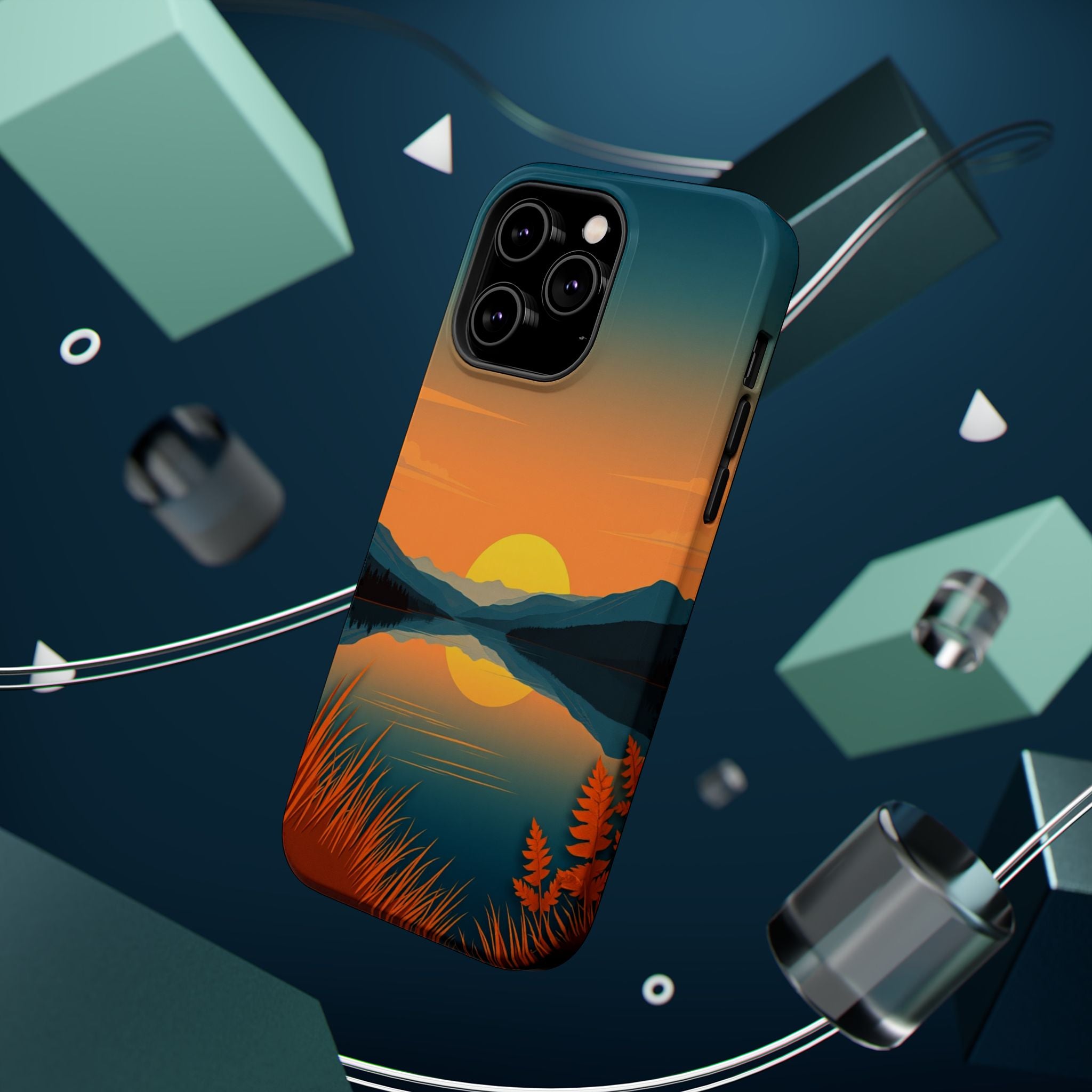 iPhone Lake at Twilight Cinematic Art Slim Everyday Designer Case · iPhone Case