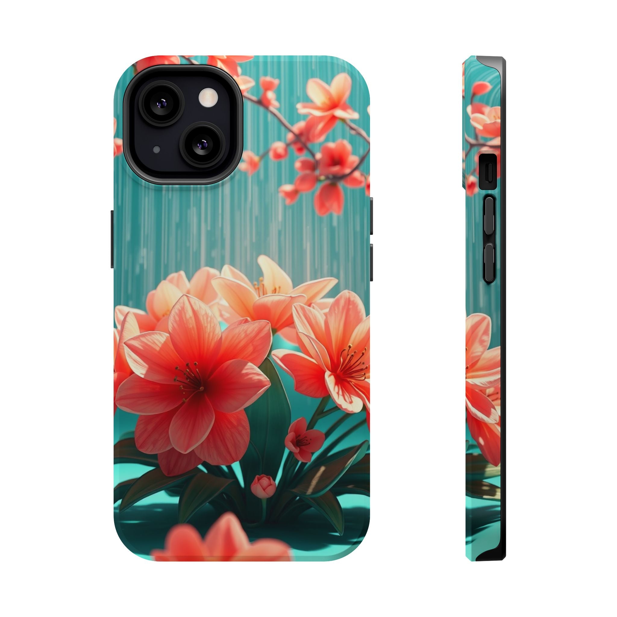 iPhone Spring Shower Bloom 3D Digital Slim Everyday Designer Case · iPhone Case