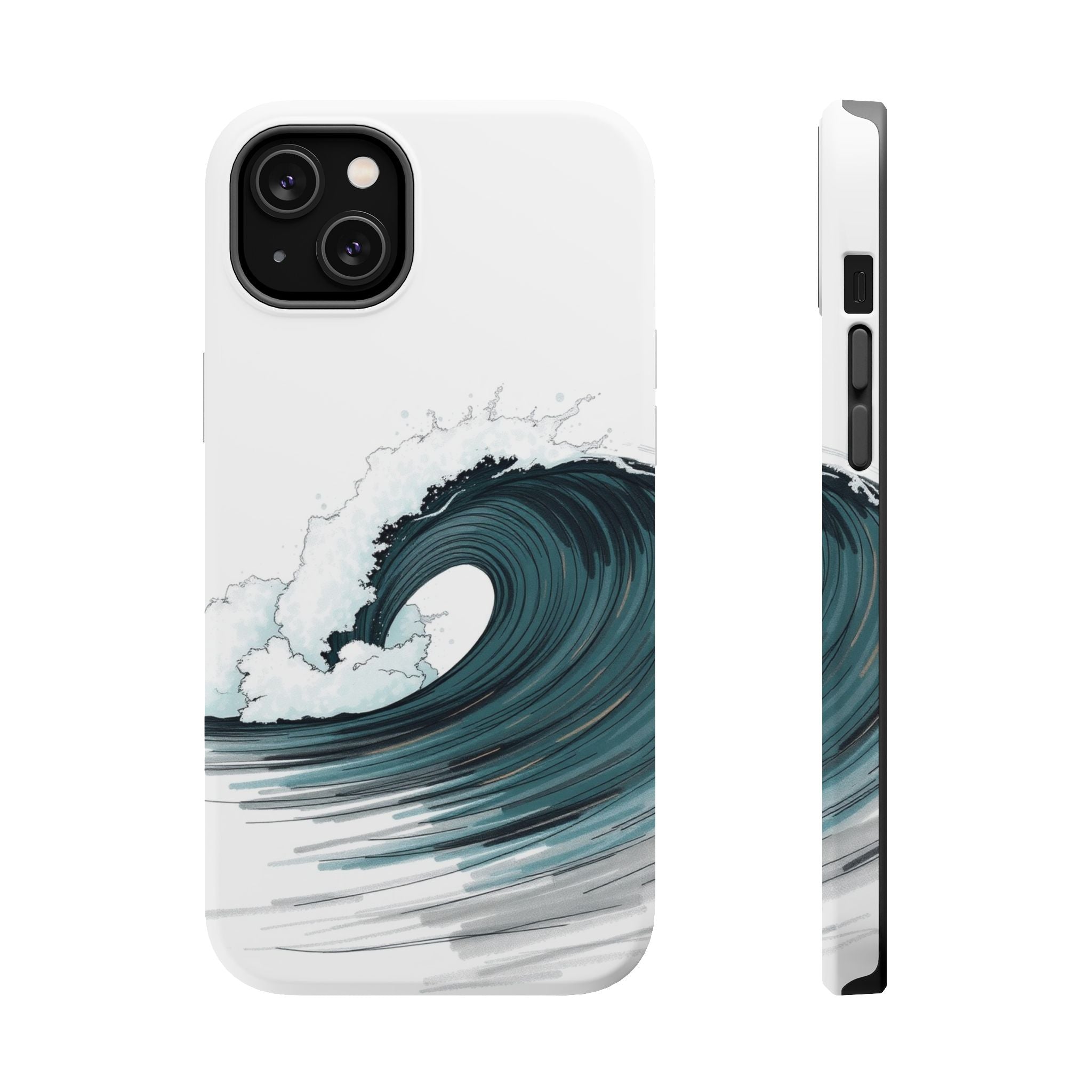 iPhone Ocean Wave Crash Hand-Drawn Sketch Slim iPhone Everyday Designer · iPhone