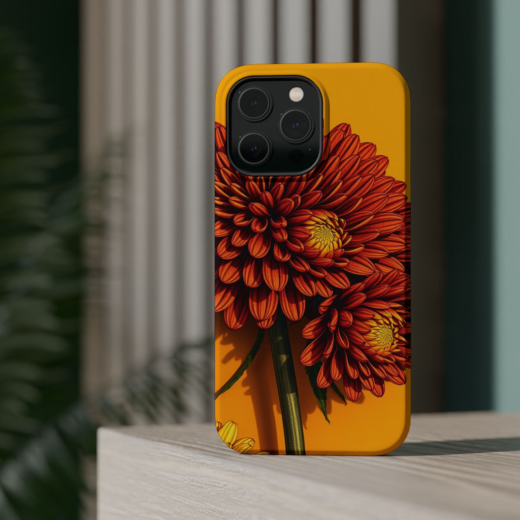 iPhone Mustard And Rust Ranunculus Stack Slim Everyday iPhone 14 · iPhone Case