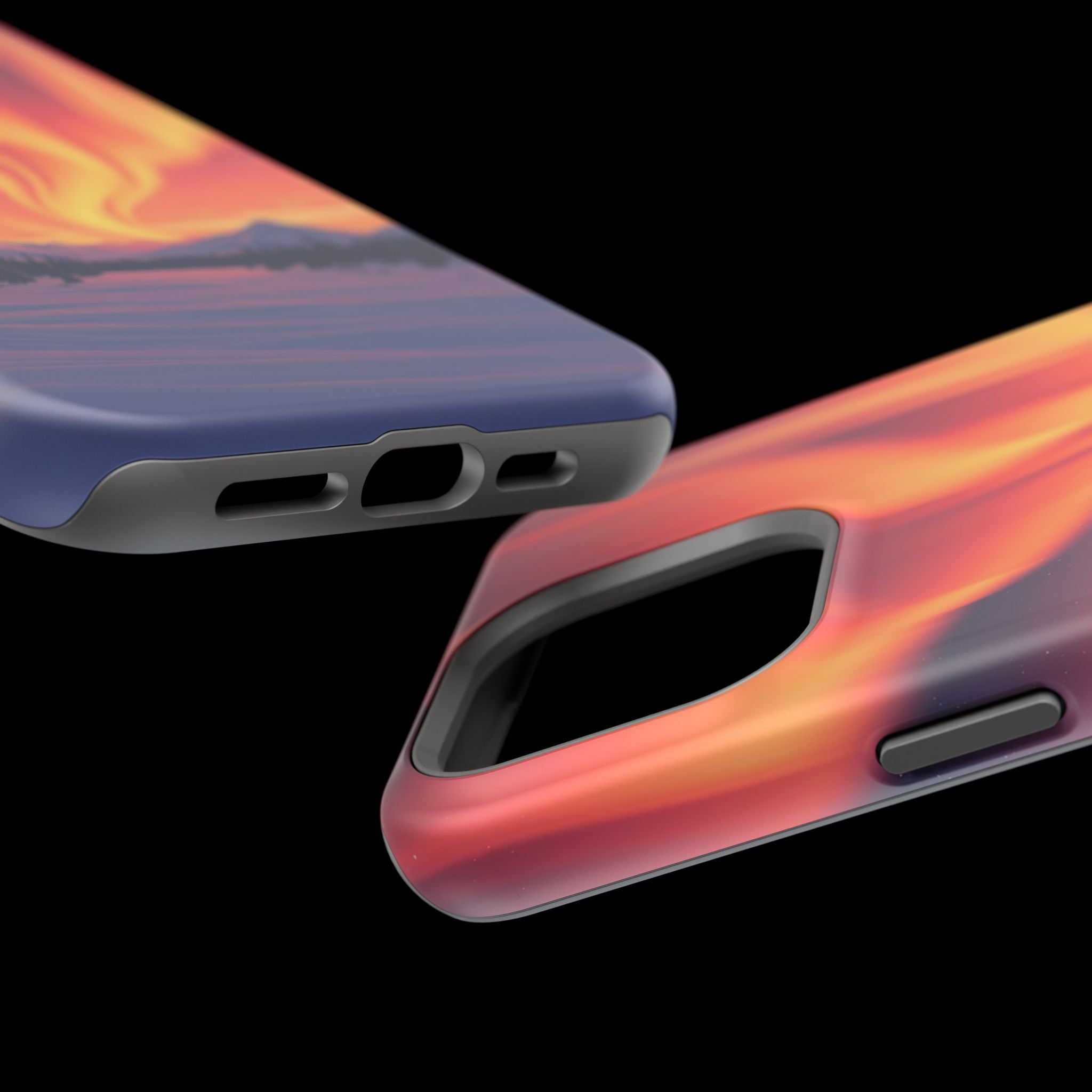 iPhone Sunset Amber And Peach Northern Lights Slim iPhone Everyday · iPhone Case