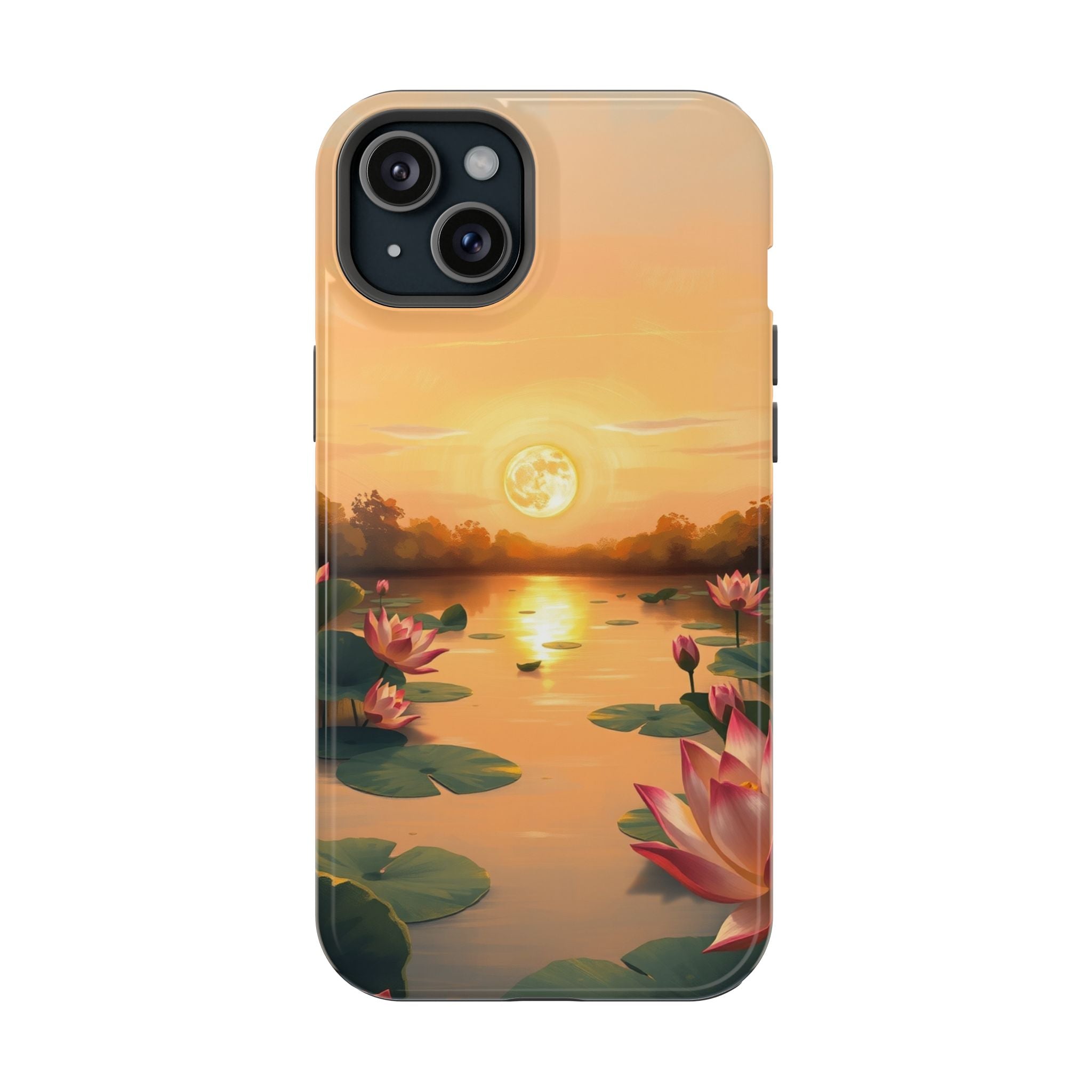 iPhone Lotus Pond Oil Painting Impressionist Slim iPhone Everyday · iPhone Case