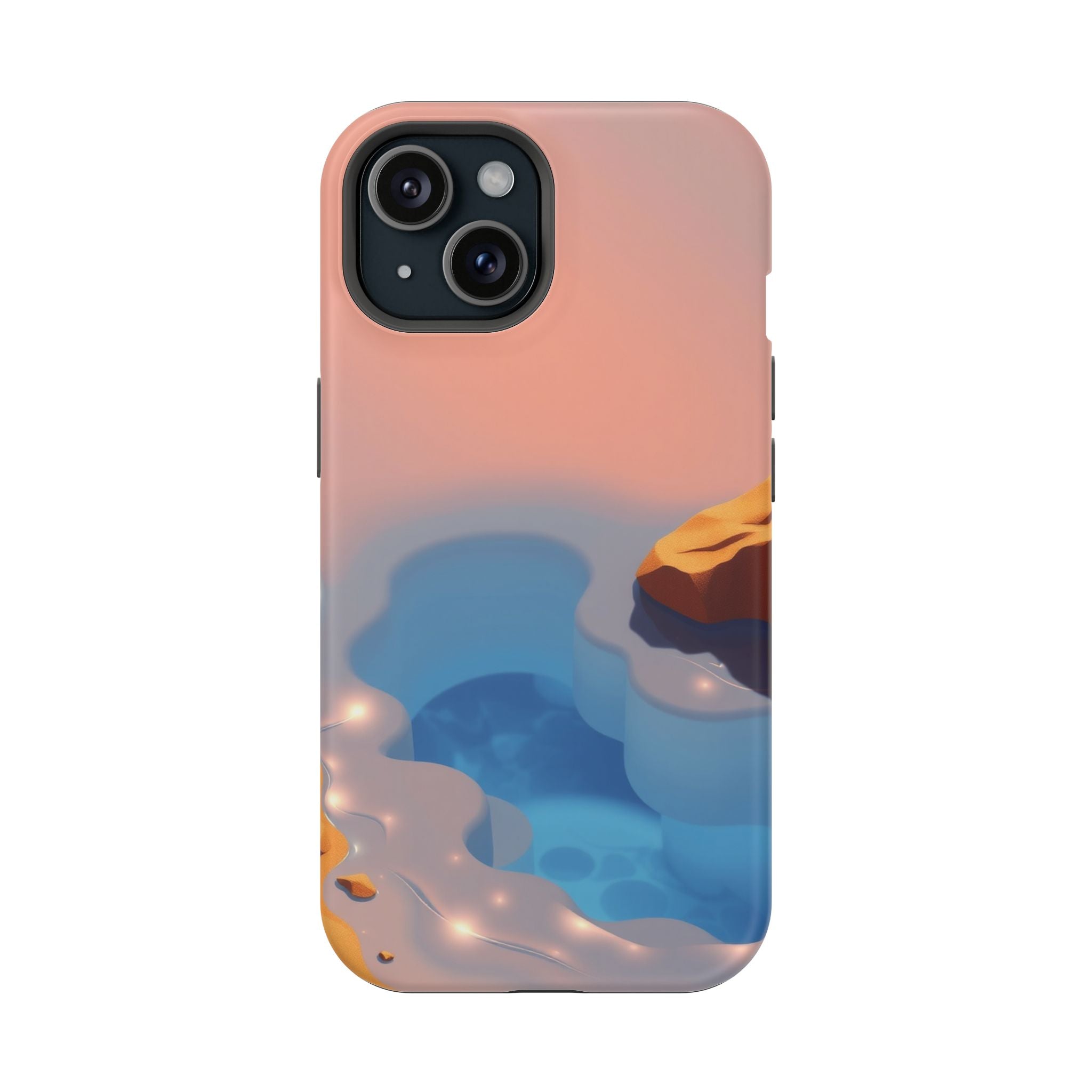 iPhone Burnt Orange And Sand Tidal Pool Slim Everyday iPhone Designer · iPhone C