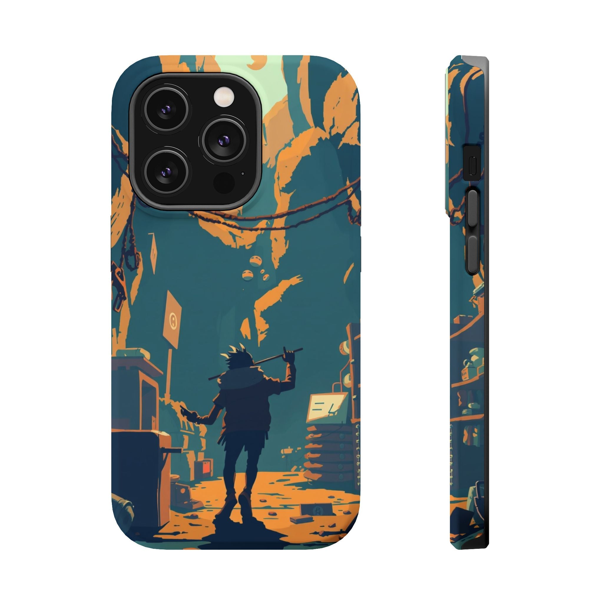 iPhone Mustard And Rust Unhinged in a Cute Way Soft Finish Everyday Case · iPhon