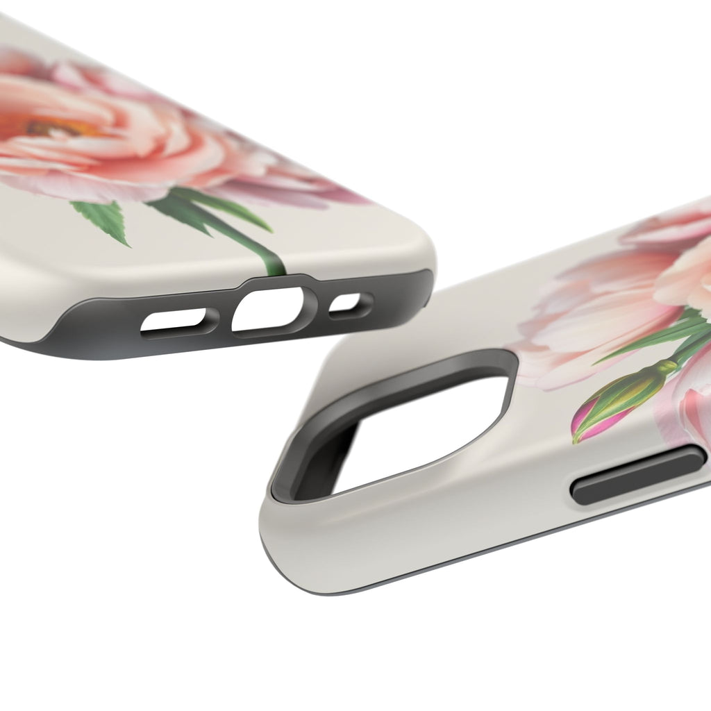 iPhone Serene Peony Bouquet Design Bold Modern Everyday Snap Case · iPhone Case