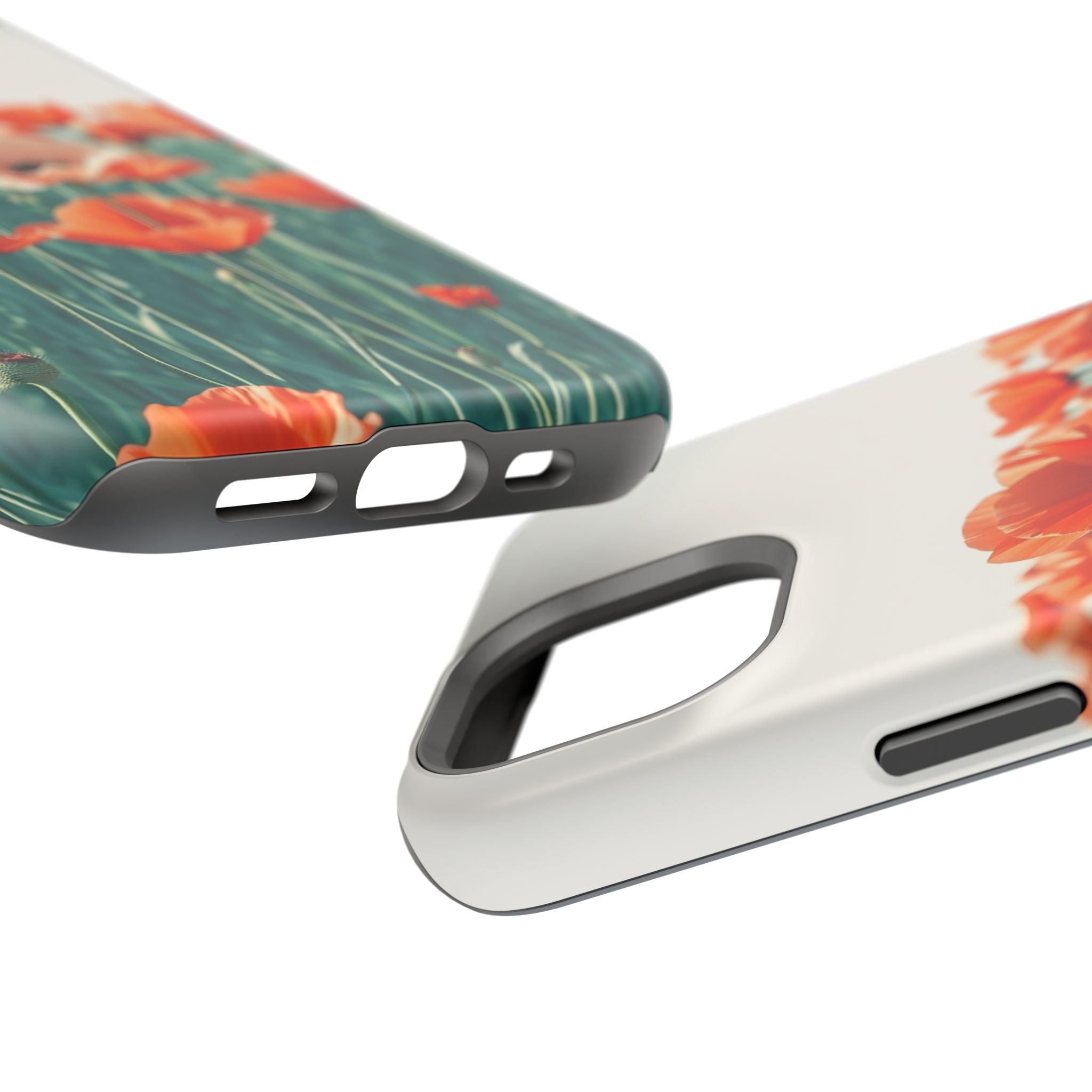 iPhone Mint And Blush Poppy Field 10 Slim Everyday Designer Case · iPhone Case