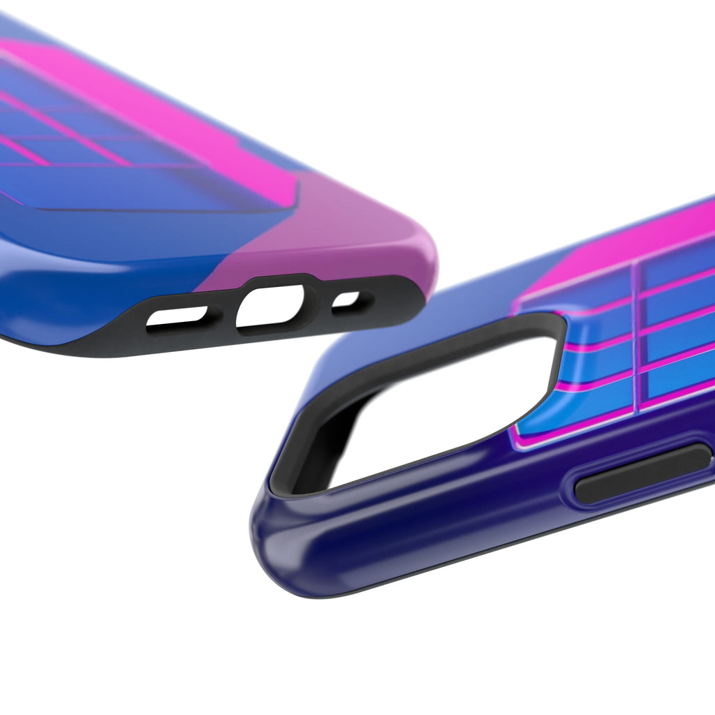 iPhone Earthy 80s Grid Synthwave Design Slim Everyday Designer Case · iPhone Cas