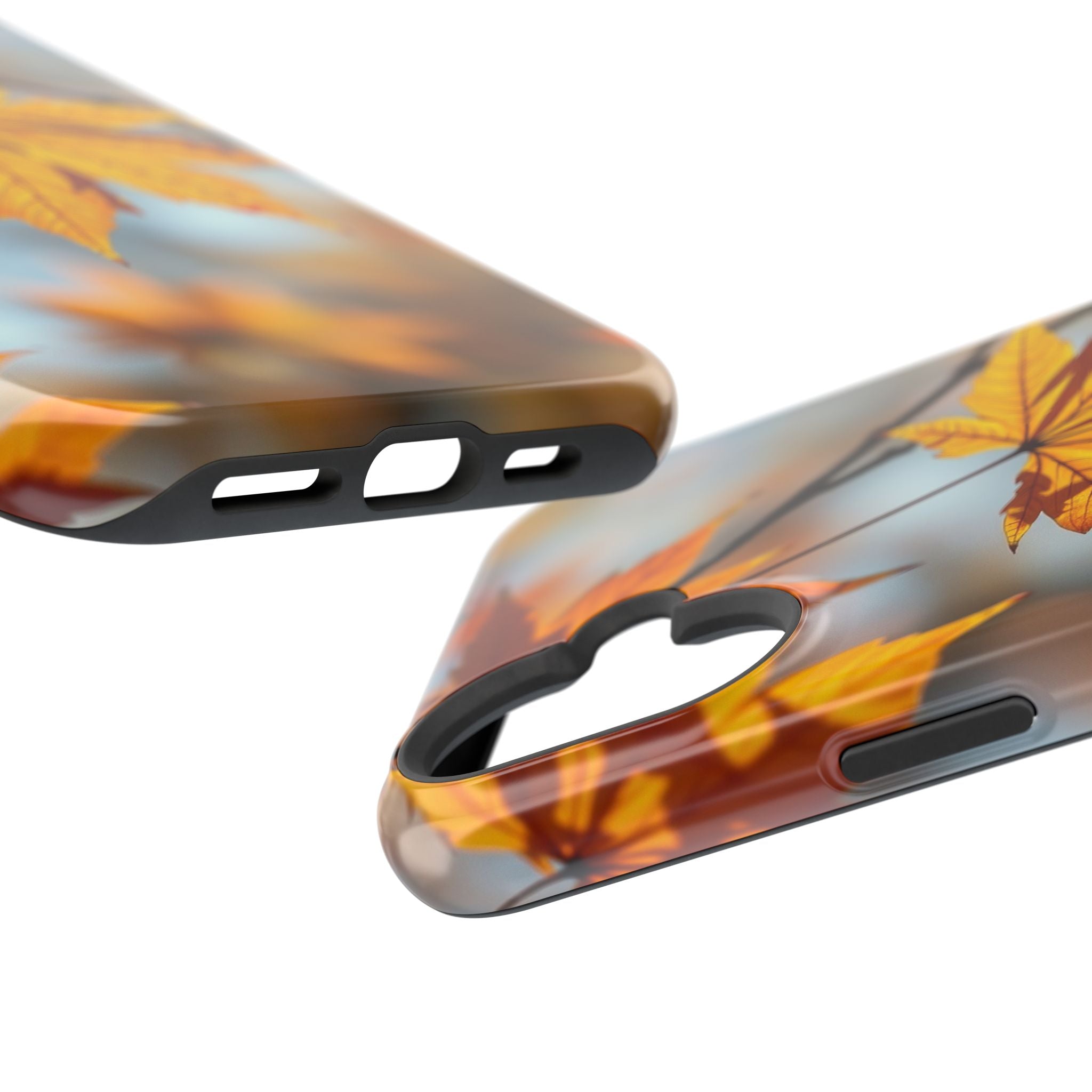 iPhone Mustard And Rust Autumn Maple Slim Everyday Designer Case · iPhone Case