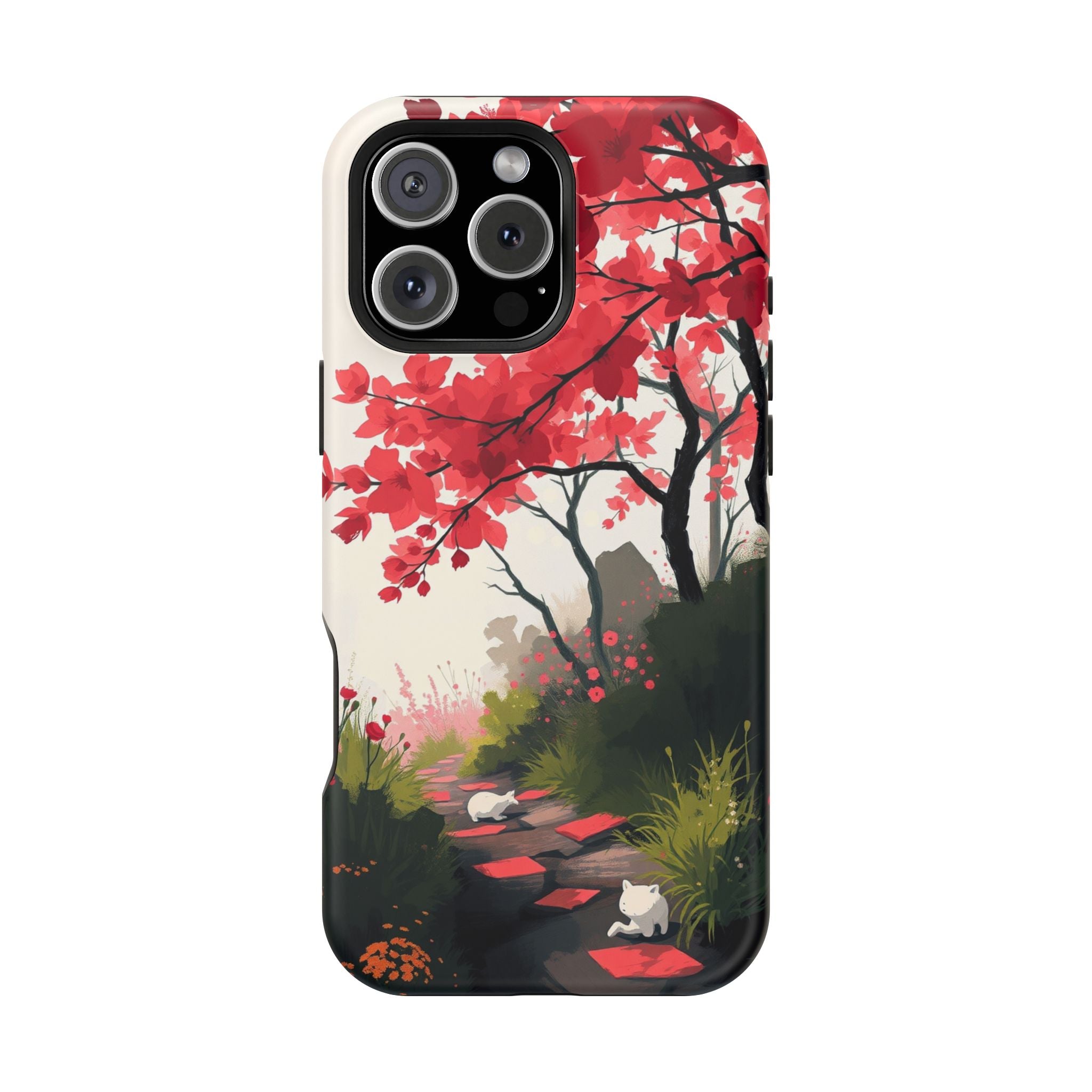 iPhone Blossom Trail Oil Painting Impressionist Soft iPhone Finish · iPhone Case