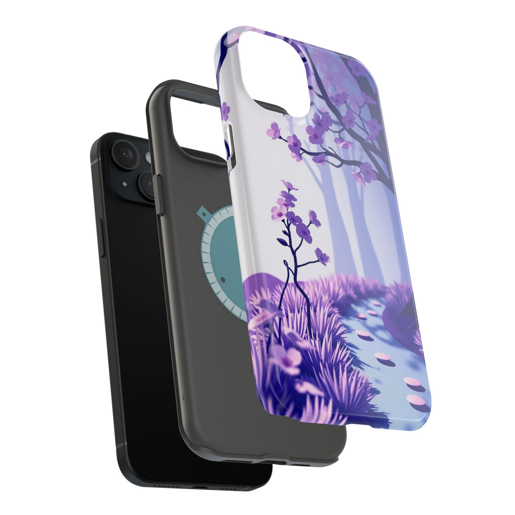iPhone Blossom Trail Paper Cut Art Bold Modern Everyday Snap Case · iPhone Case