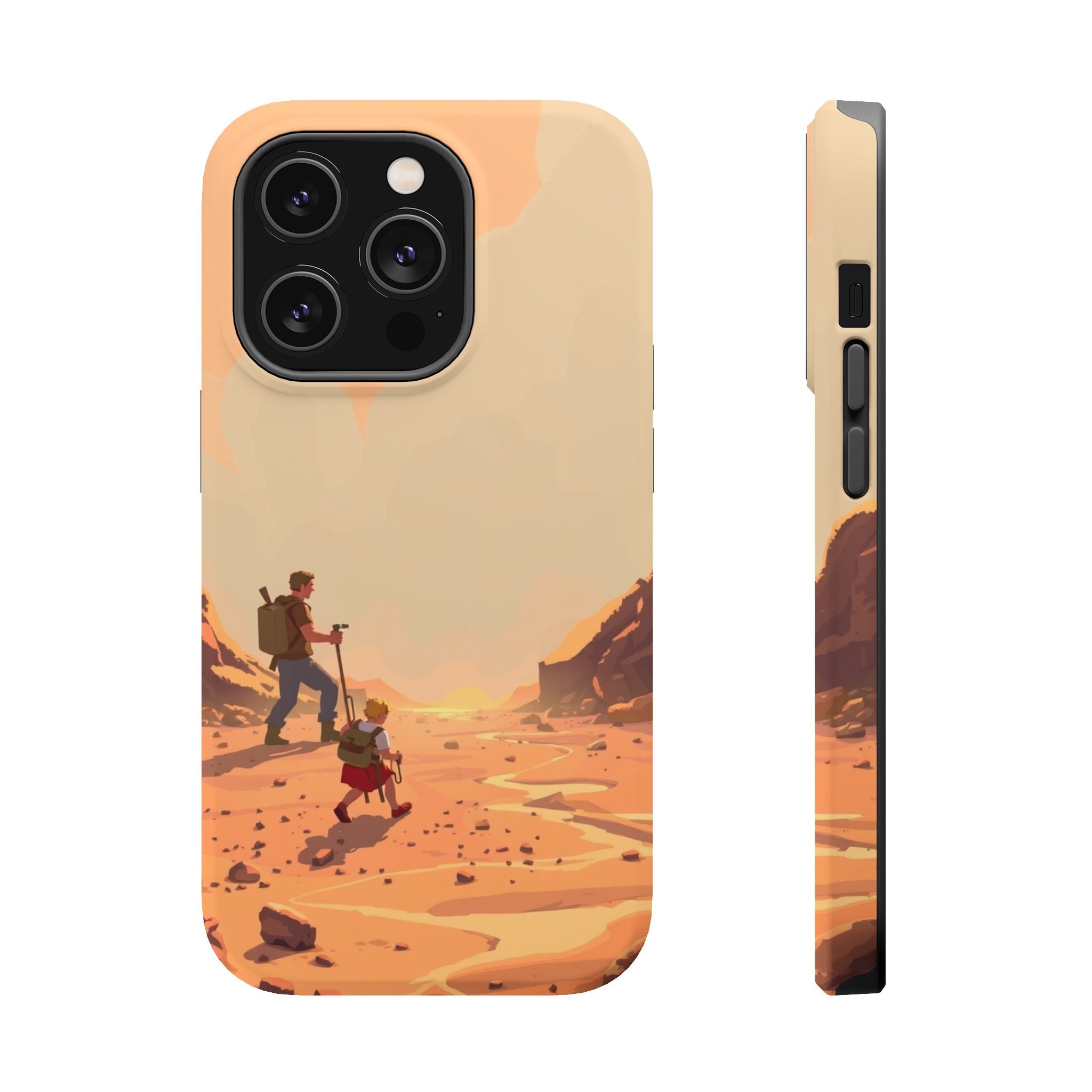 iPhone Burnt Orange And Sand Barely Surviving Slim Everyday Designer Case · iPho