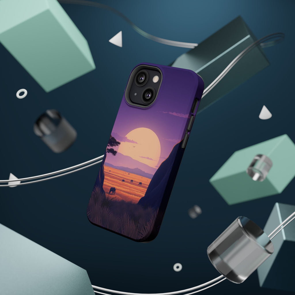 iPhone Lavender And Pearl Savanna Horizon Slim iPhone 18 Everyday · iPhone Case