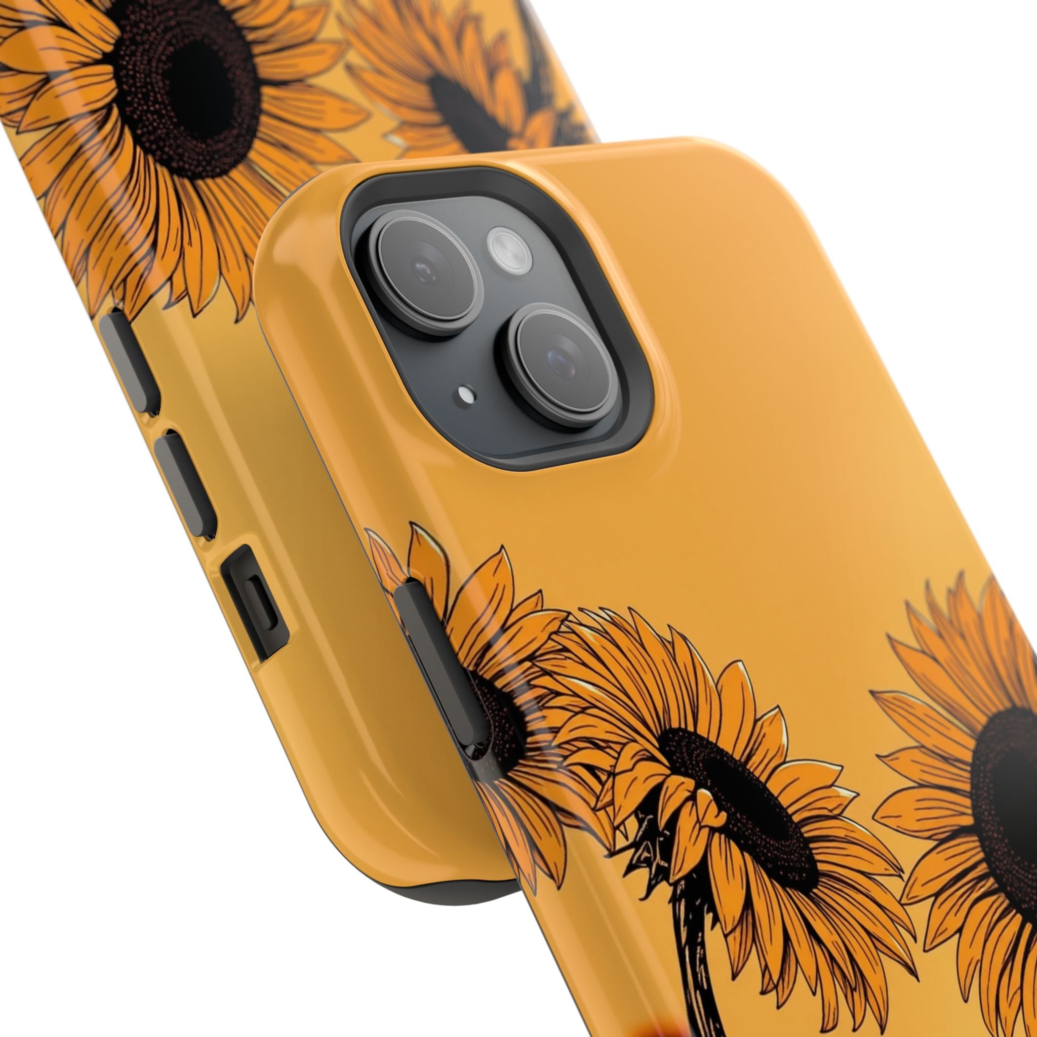 iPhone Burnt Orange And Sand Sunflower Pop Slim iPhone Everyday · iPhone Case