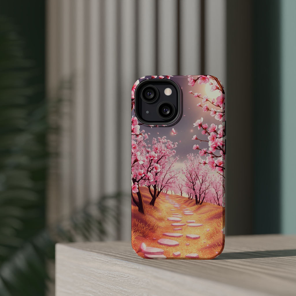 iPhone Dreamy Blossom Trail Design 14 Slim Everyday Designer Case · iPhone Case