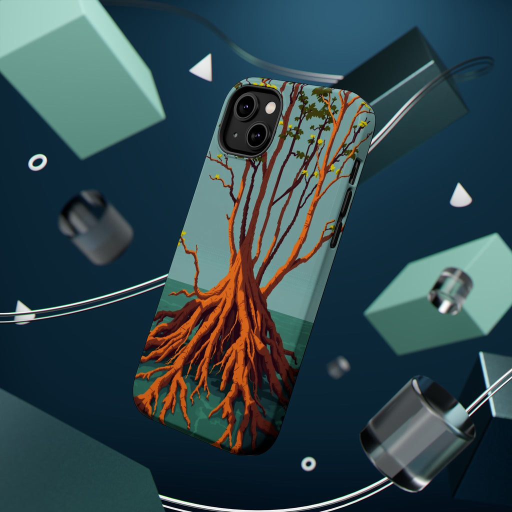 iPhone Mustard And Rust Mangrove Roots Slim Everyday iPhone 13 Designer · iPhone