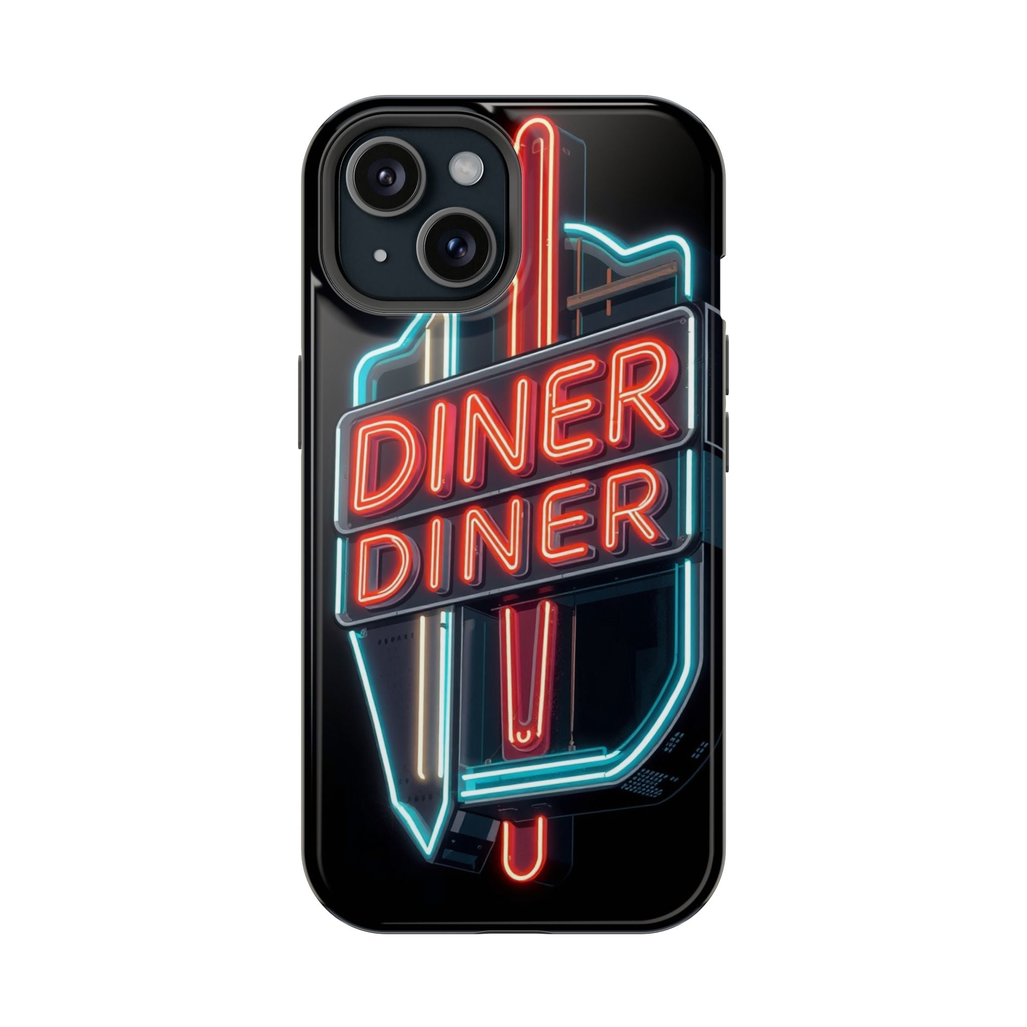 iPhone Neon Diner Sign Electric Art Slim Everyday Designer Case · iPhone Case