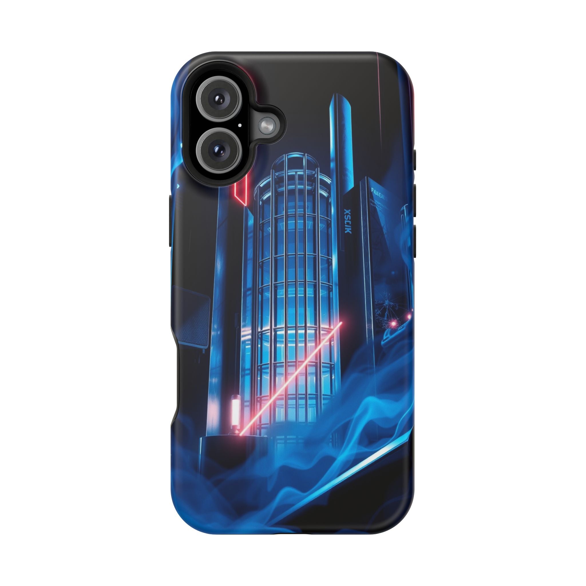 iPhone Midnight Blue And Silver Bauhaus Composition Slim Snap Case · iPhone Case