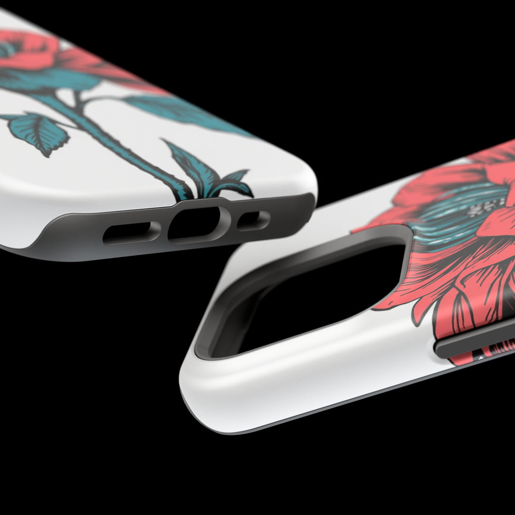 iPhone Garden Party Bloom Dark Gothic Ink Slim Snap Case · iPhone Case