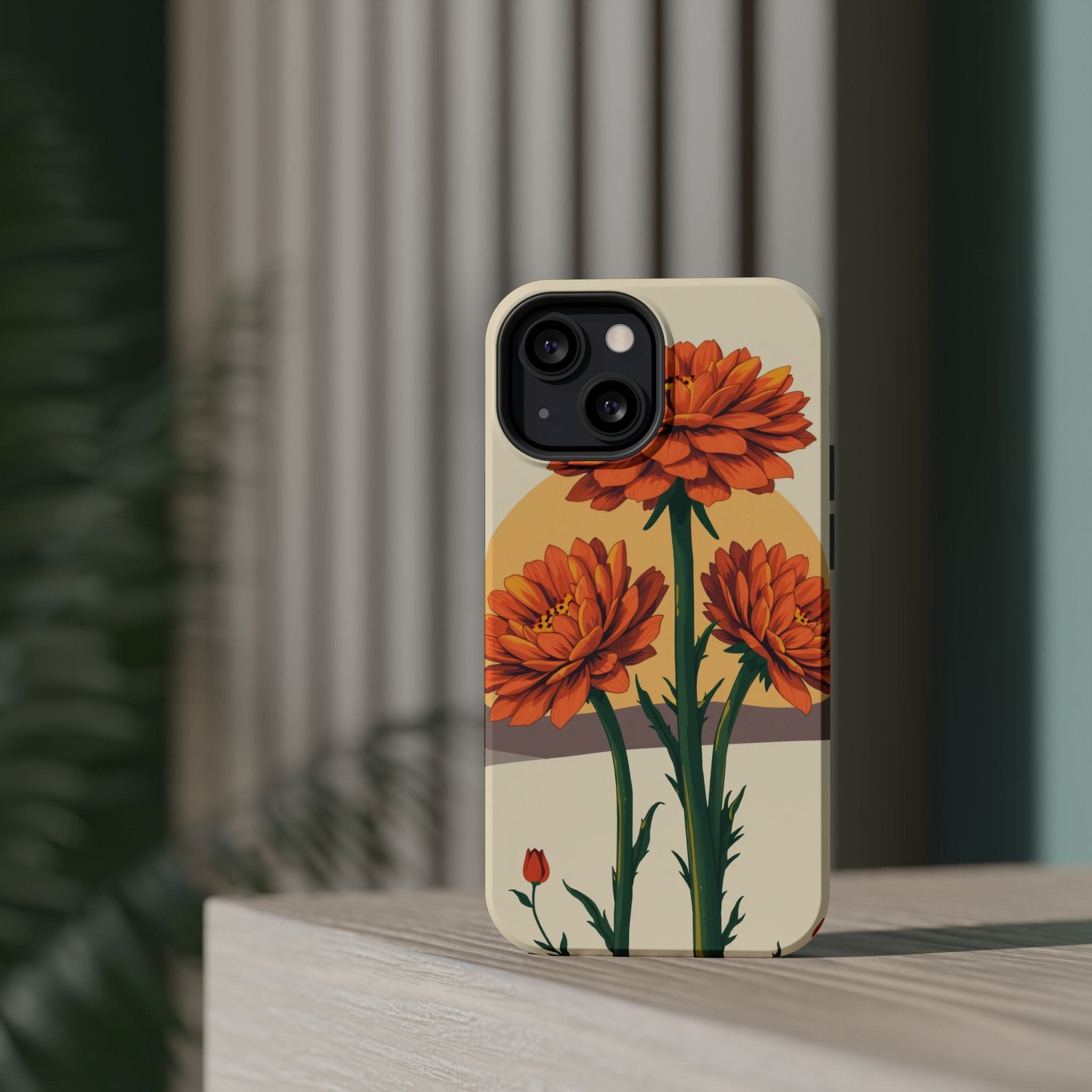 iPhone Ranunculus Stack Bold Art Bold Modern Everyday Snap Case · iPhone Case