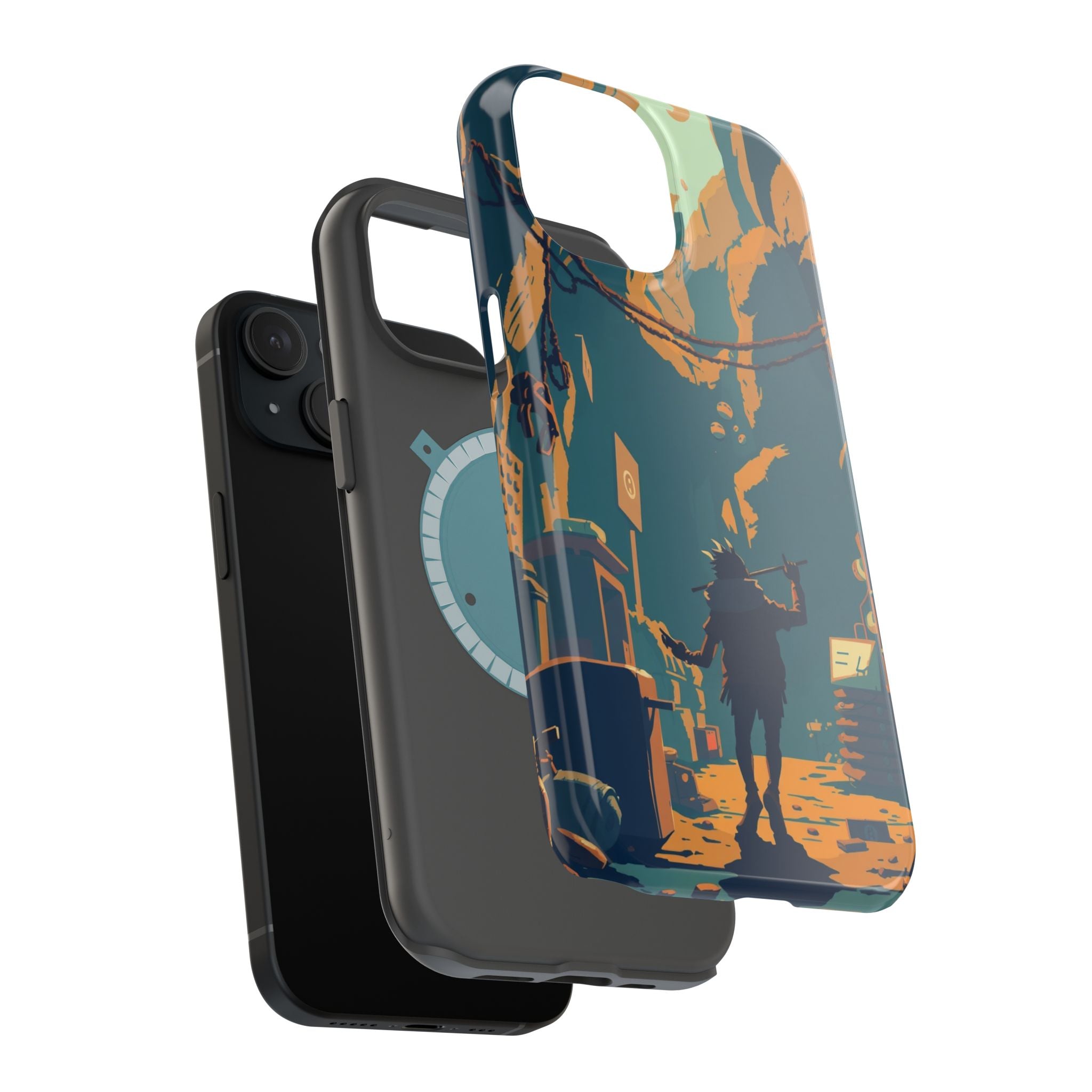 iPhone Mustard And Rust Unhinged in a Cute Way Soft Finish Everyday Case · iPhon
