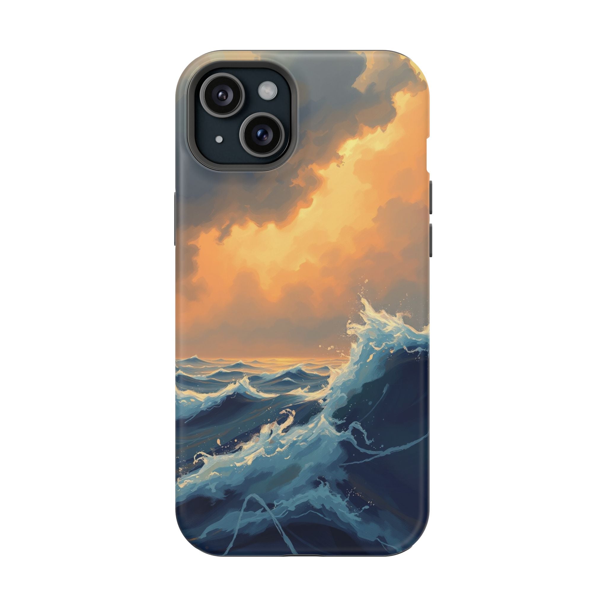 iPhone Sunset Amber And Peach Storm at Sea Slim iPhone Everyday · iPhone Case