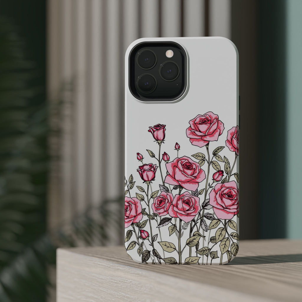 iPhone Rose Garden Hand-Drawn Sketch Slim Everyday Designer Case · iPhone Case