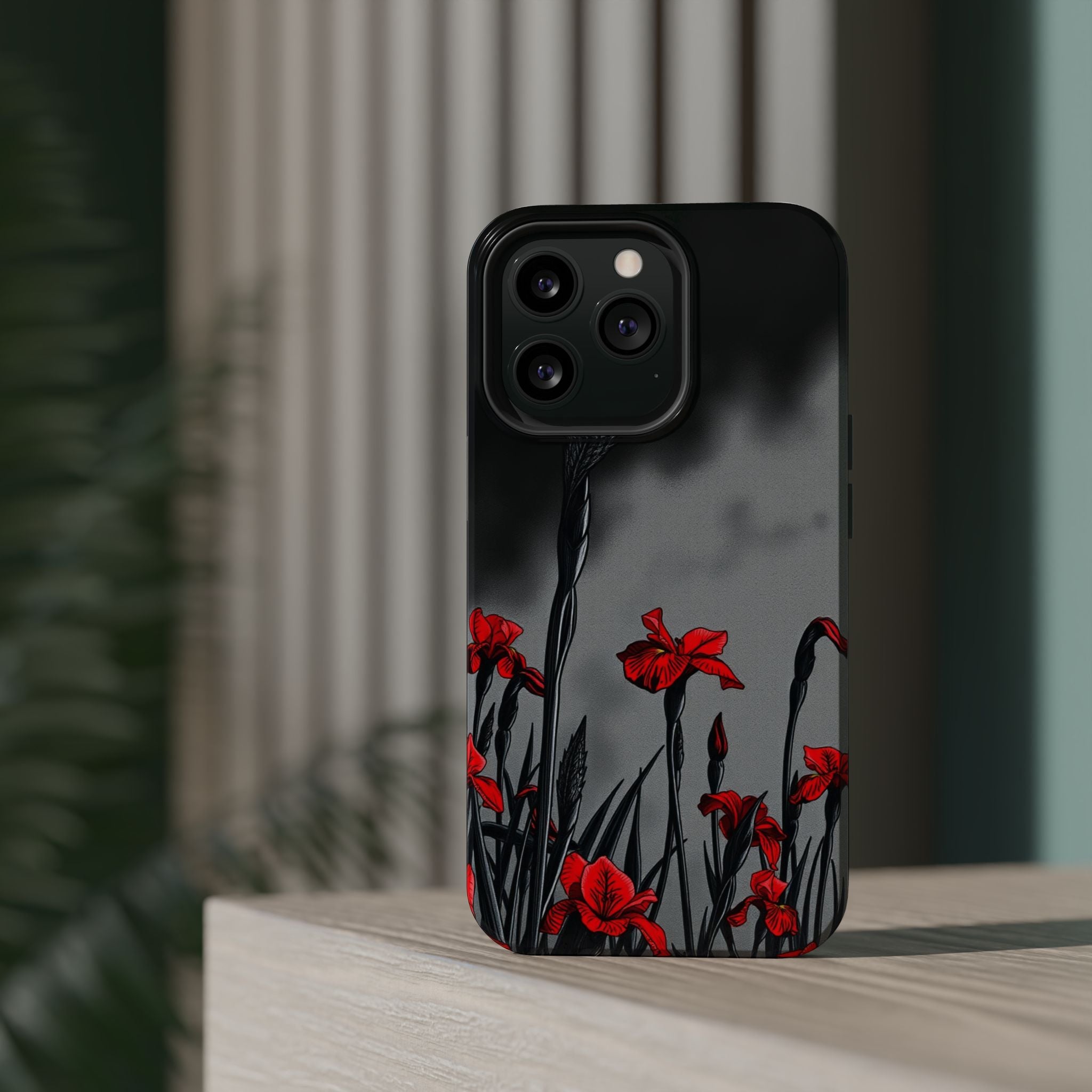 iPhone Iris Garden Cinematic Art Soft Finish Everyday Cas Slim Snap Case · iPhon