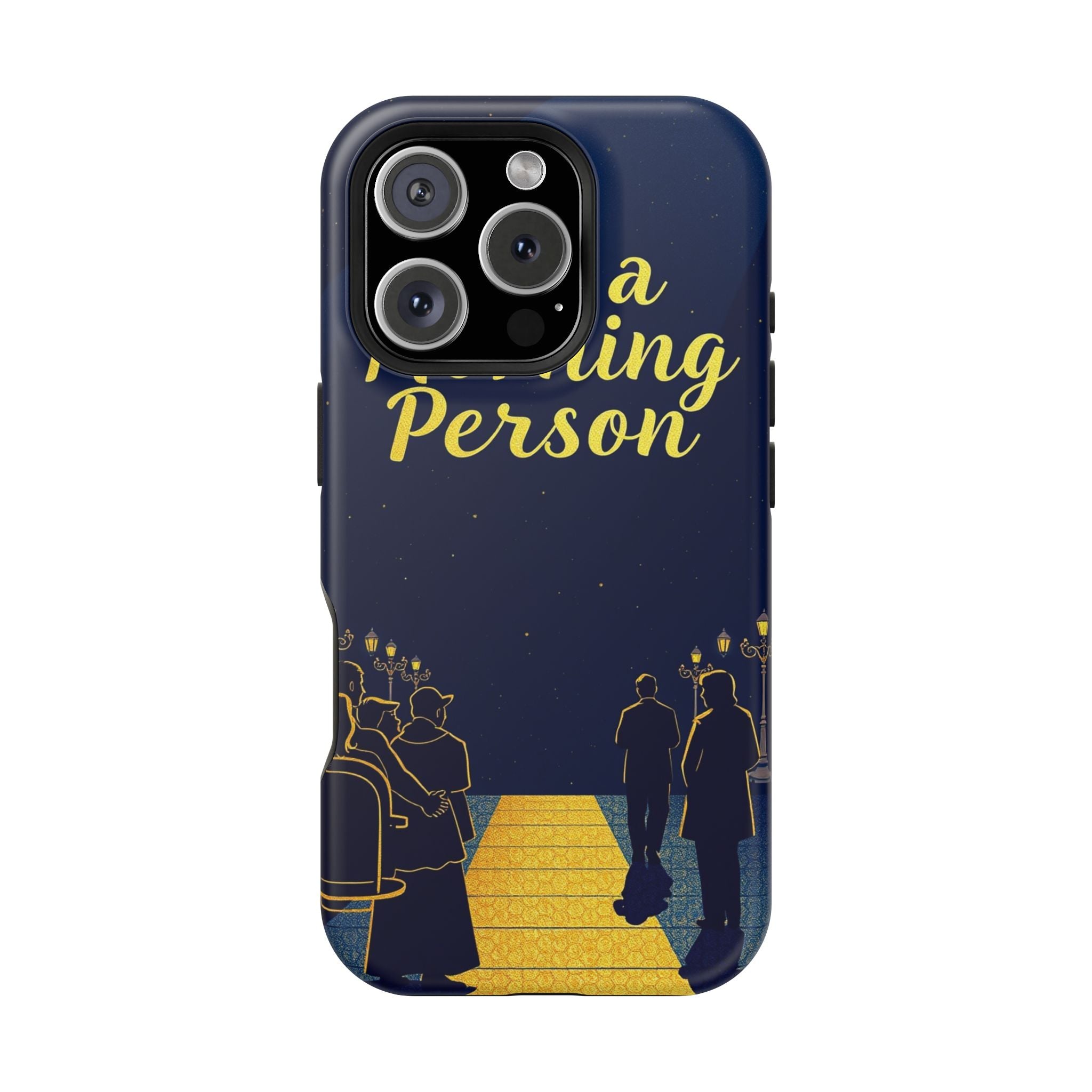 iPhone Midnight Blue And Silver Not a Morning Person Slim Snap Case · iPhone Cas