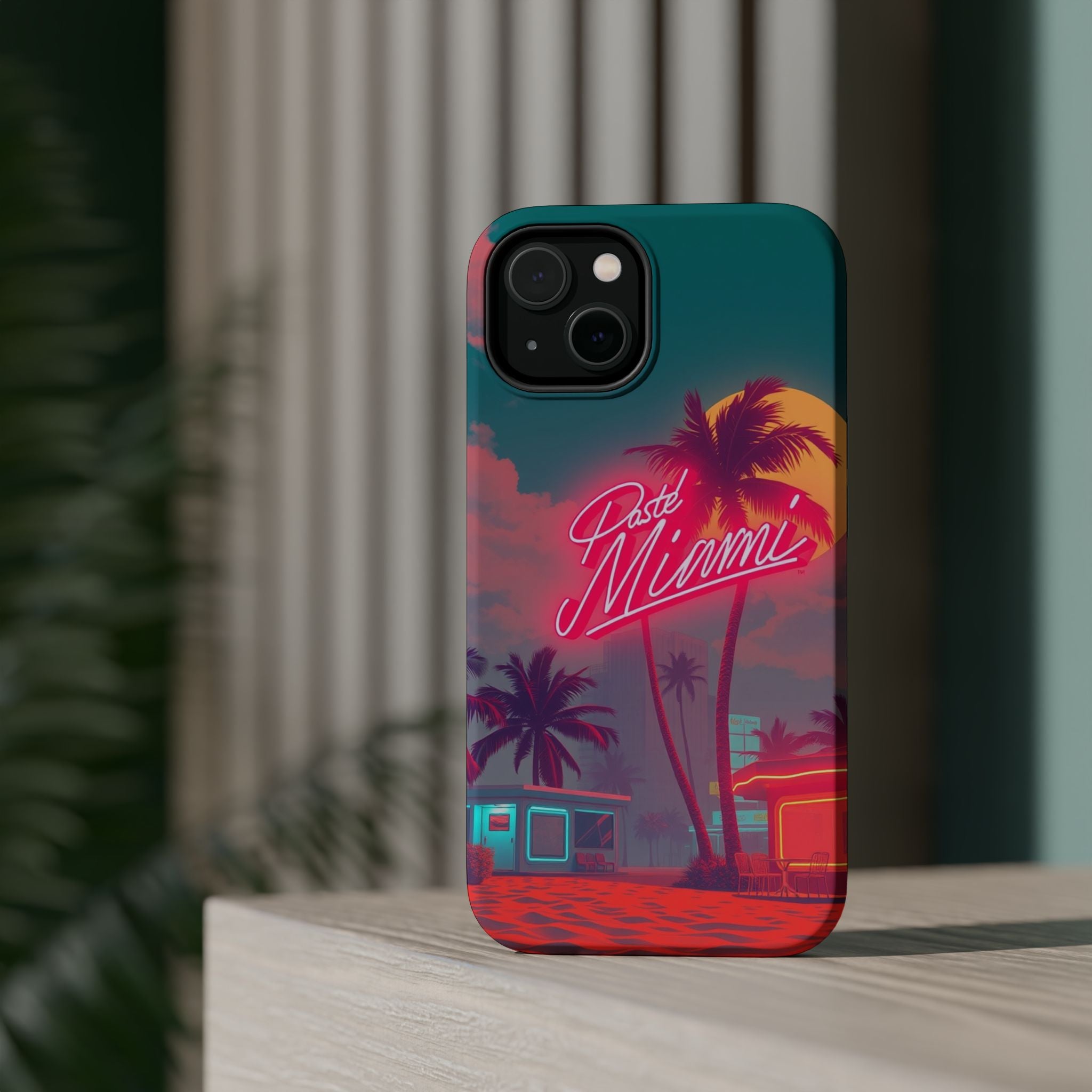 iPhone 1980s Pastel Miami Enchanted Art Slim Everyday Designer Case · iPhone Cas