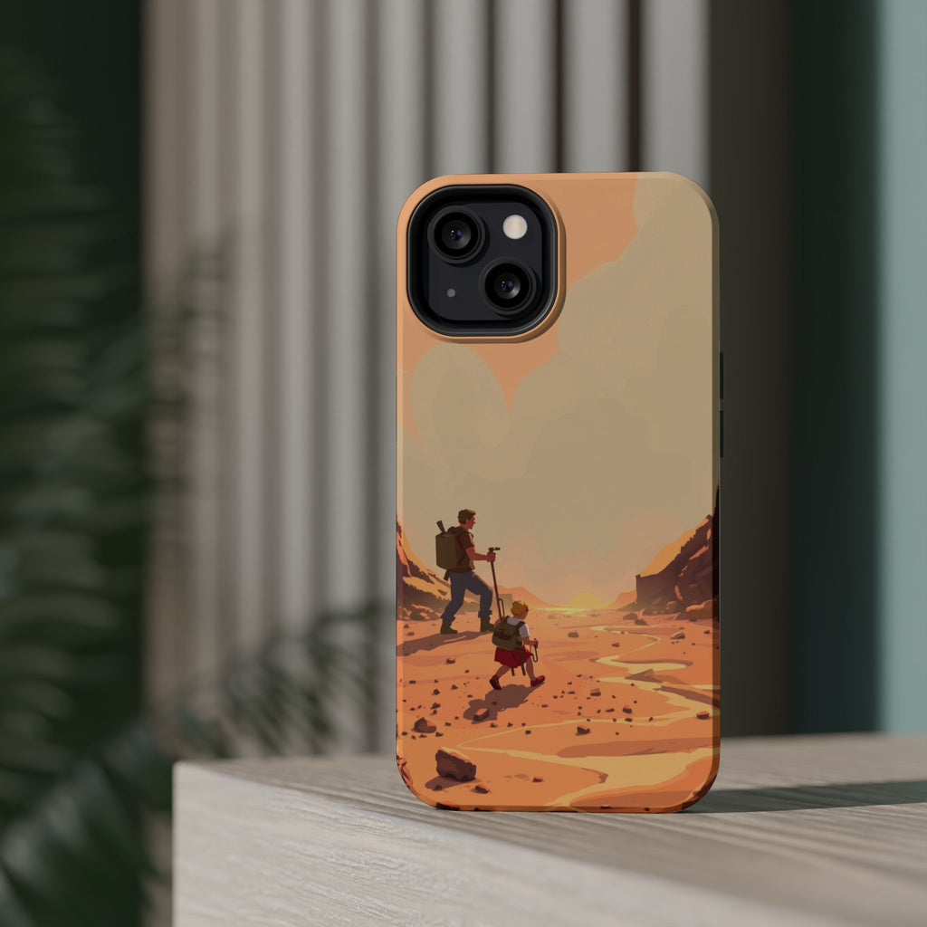 iPhone Burnt Orange And Sand Barely Surviving Slim Everyday Designer Case · iPho