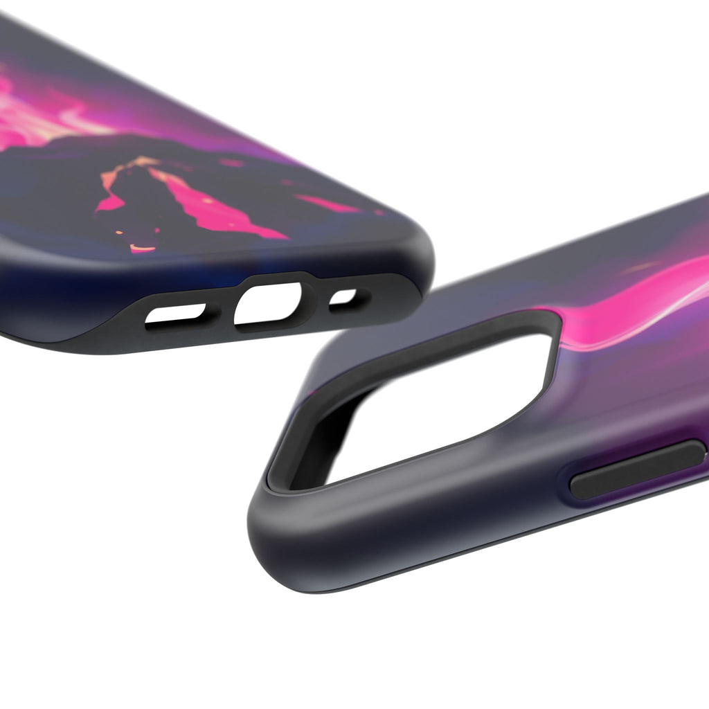 iPhone Cyan And Magenta Wildfire Glow Slim Everyday Designer Case · iPhone Case