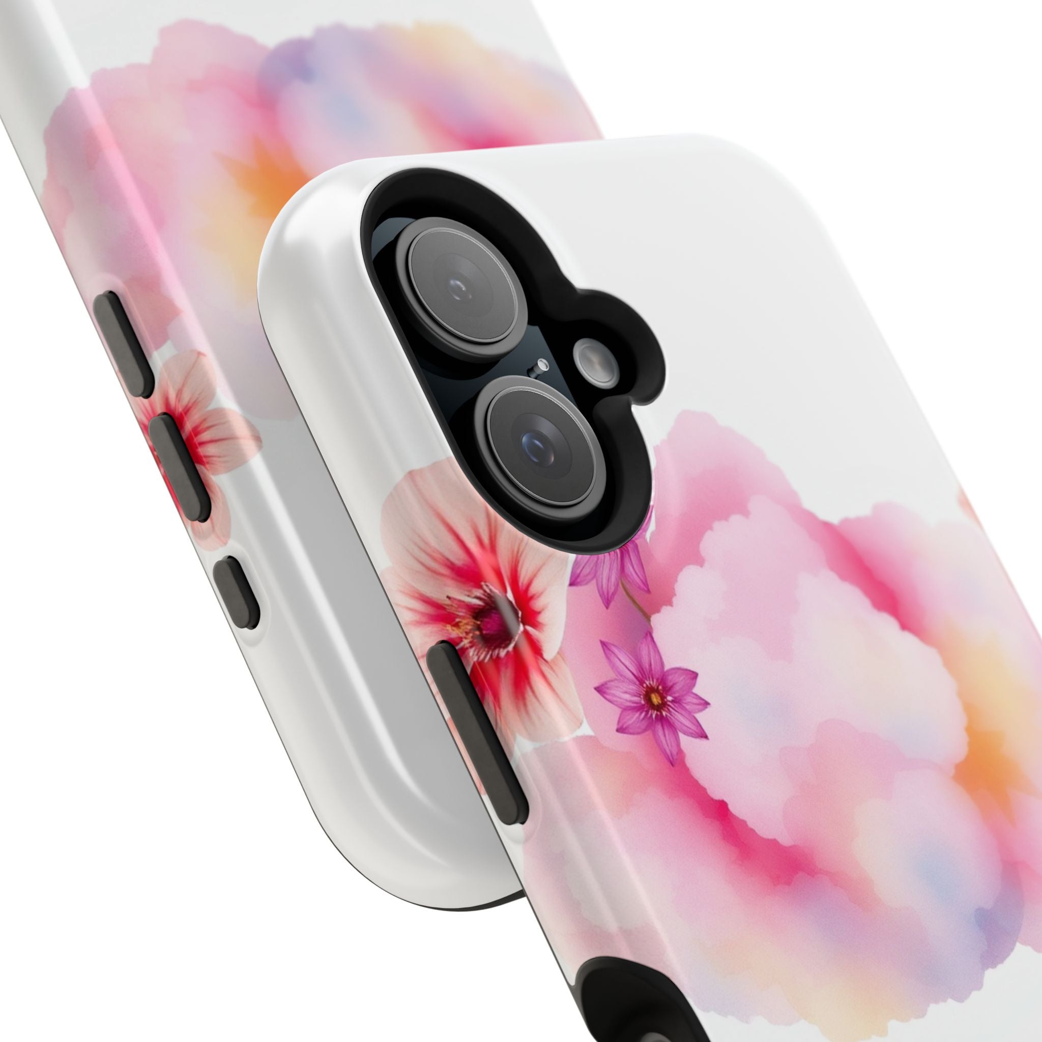 iPhone Pastel Floral Cloud Vibrant Watercolor Carry Case Slim Snap Case · iPhone